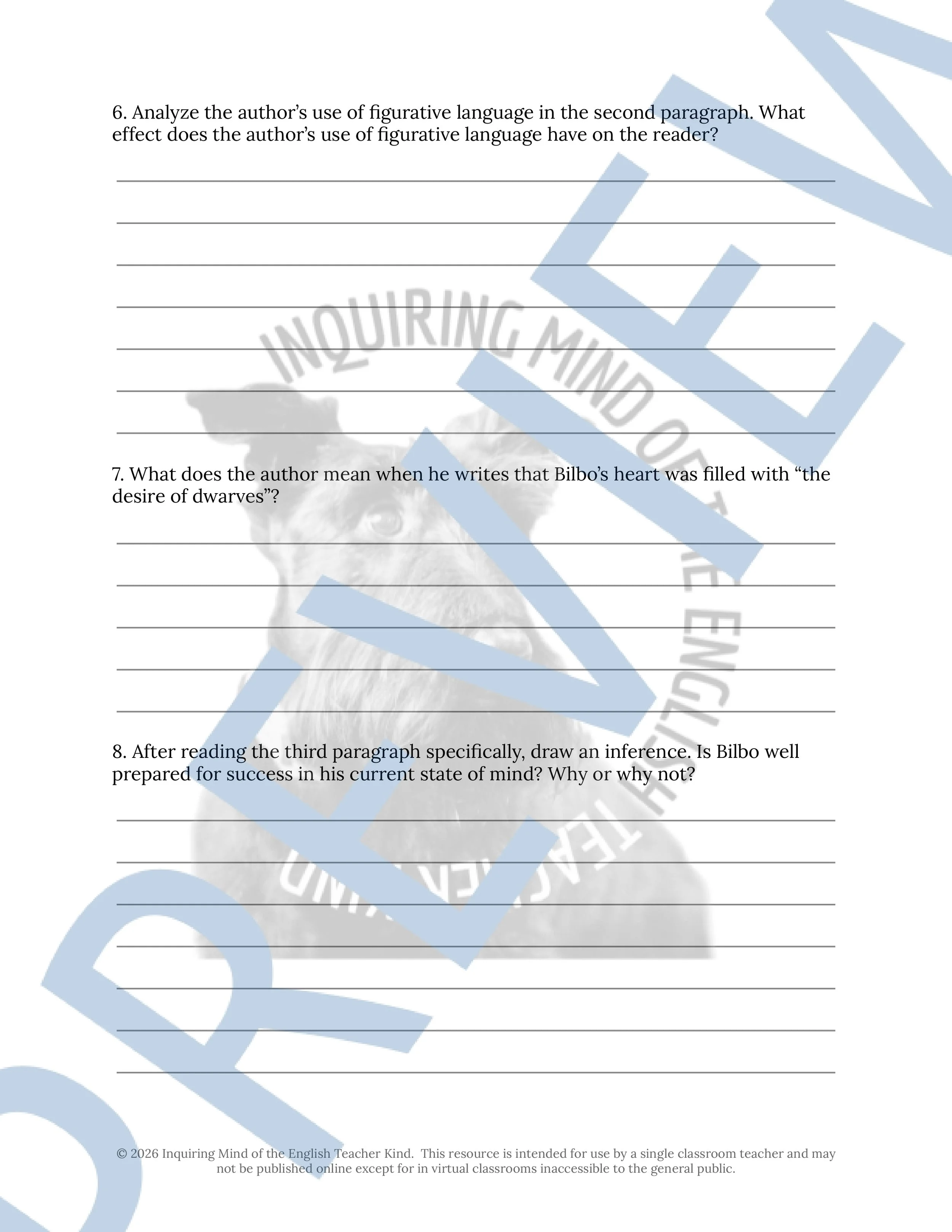 The Hobbit Chapter 12 Close Reading Analysis Worksheet (3).jpg