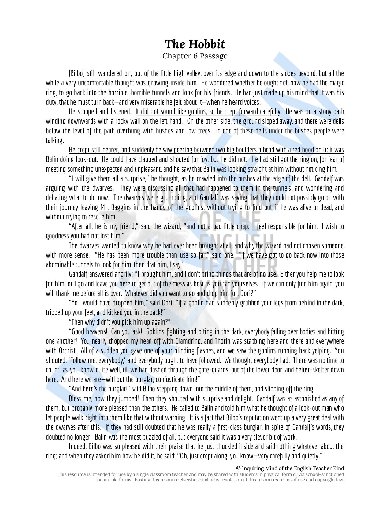 the-hobbit-chapter-6-close-reading-worksheet-and-answer-key-inquiring-mind-of-the-english