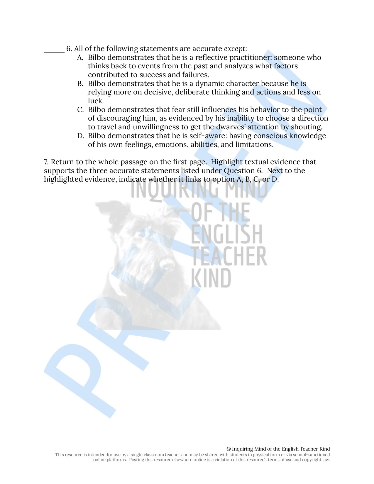 the-hobbit-chapter-8-close-reading-worksheet-and-answer-key-inquiring-mind-of-the-english