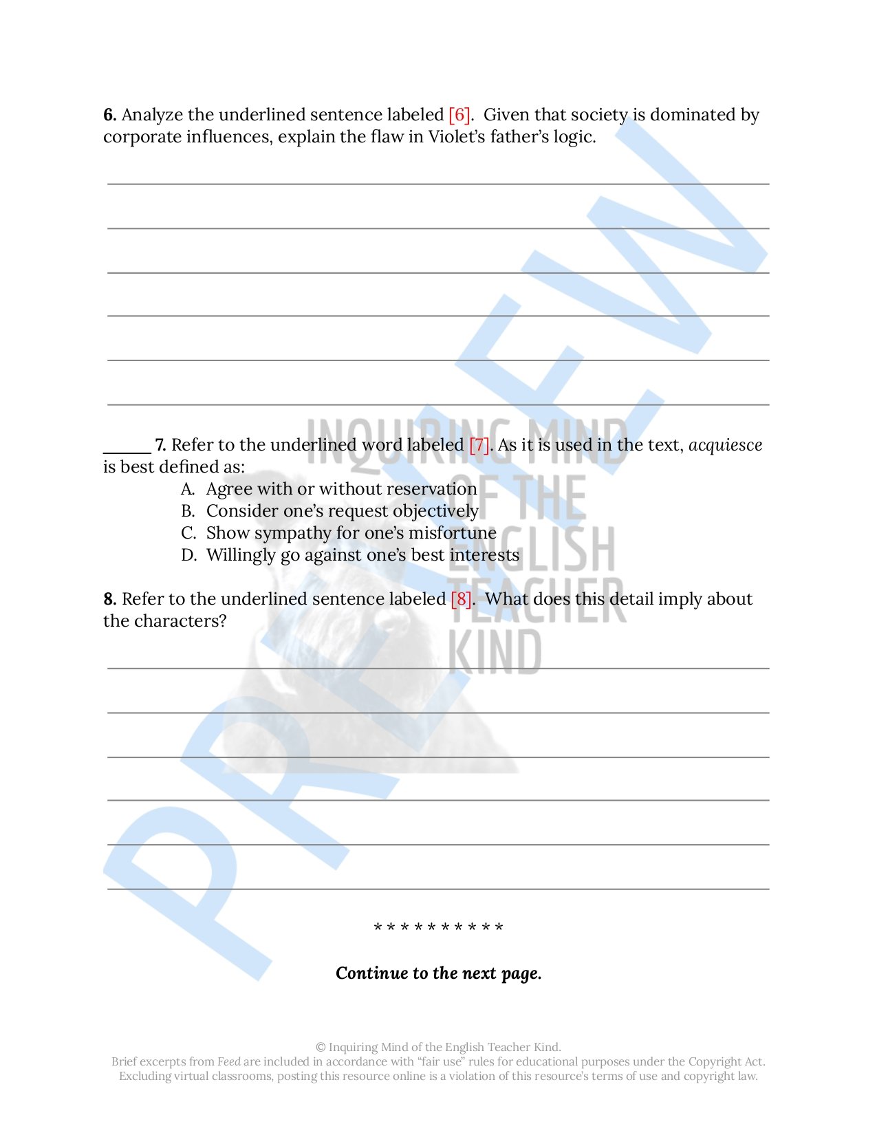 Challenge high school students to push beyond basic reading comprehension and exercise close reading analysis skills while engaging with Feed by M.T. Anderson, a dystopian science fiction novel.