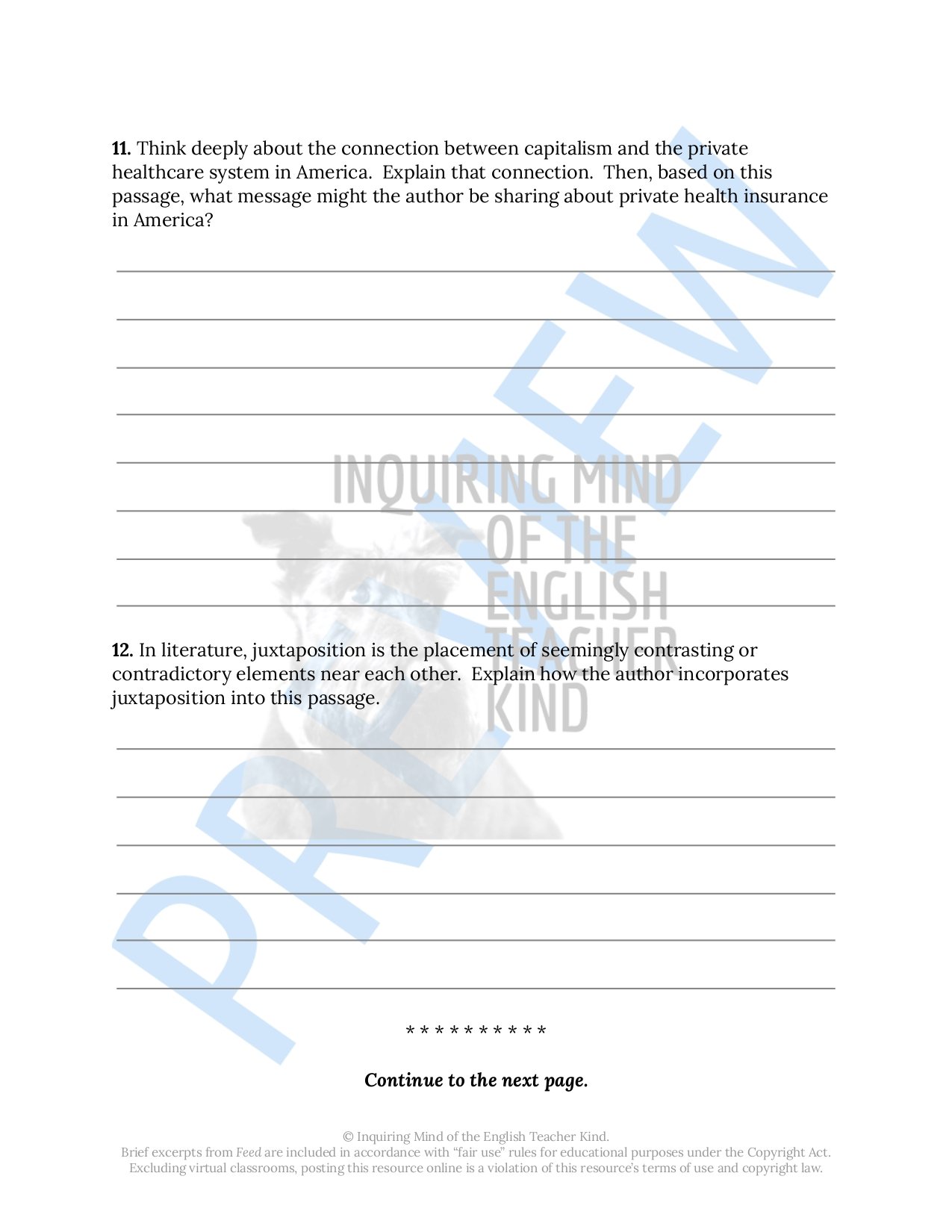 Challenge high school students to push beyond basic reading comprehension and exercise close reading analysis skills while engaging with Feed by M.T. Anderson, a dystopian science fiction novel.