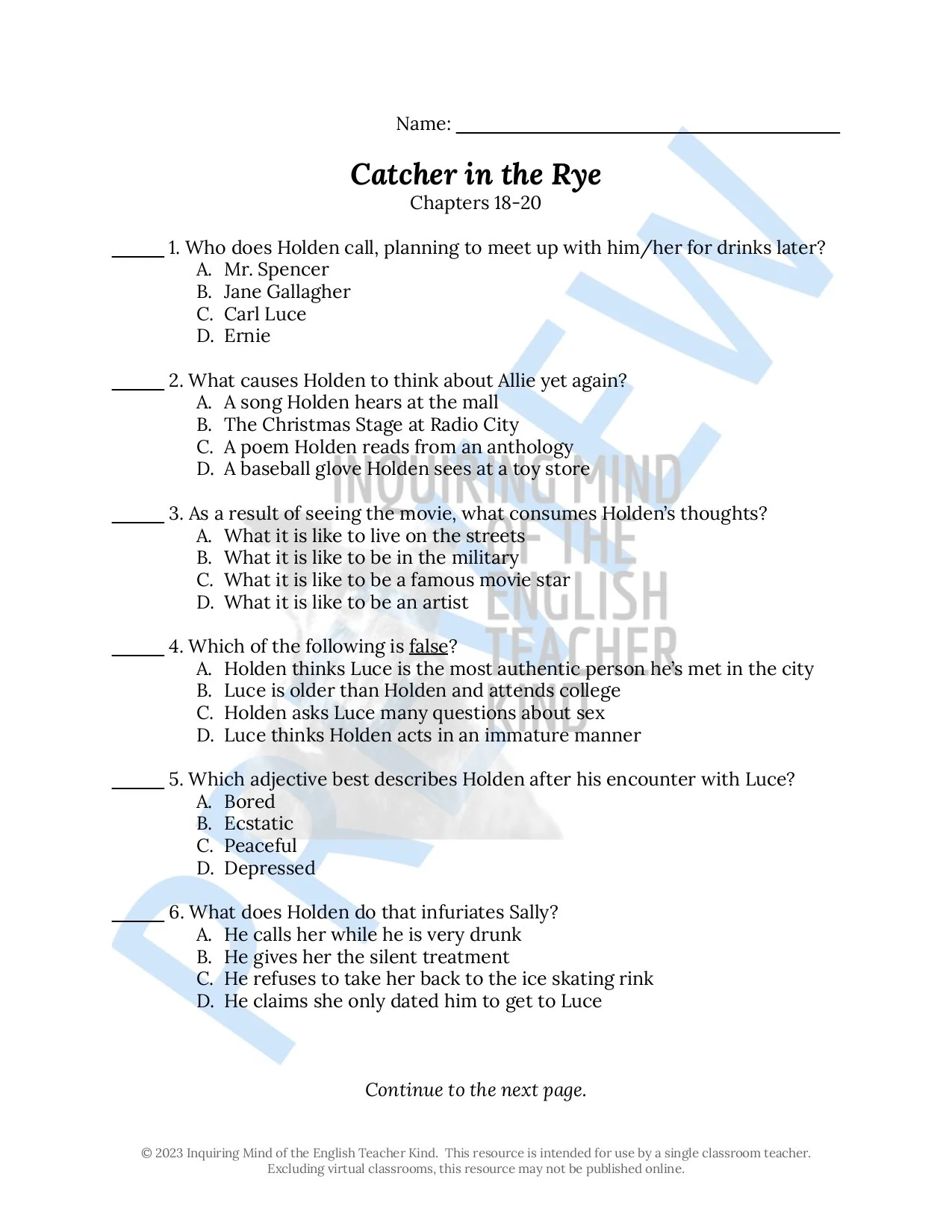 Catcher in the Rye Chapters 18-20 Quiz and Answer Key (1).jpg