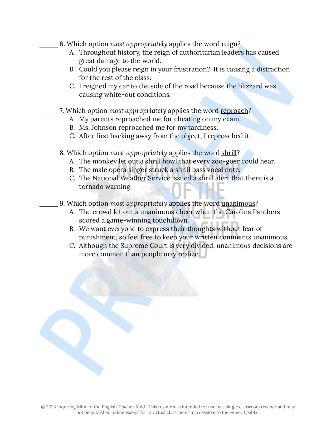 Grammar Practice Worksheet on Misplaced and Dangling Modifiers for High ...