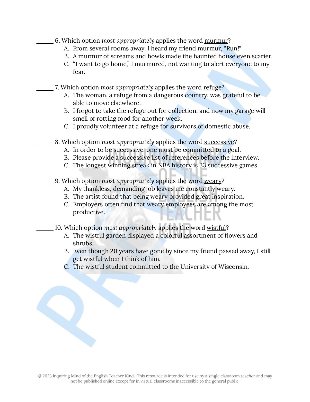 Grammar Practice Worksheet on Misplaced and Dangling Modifiers for High ...