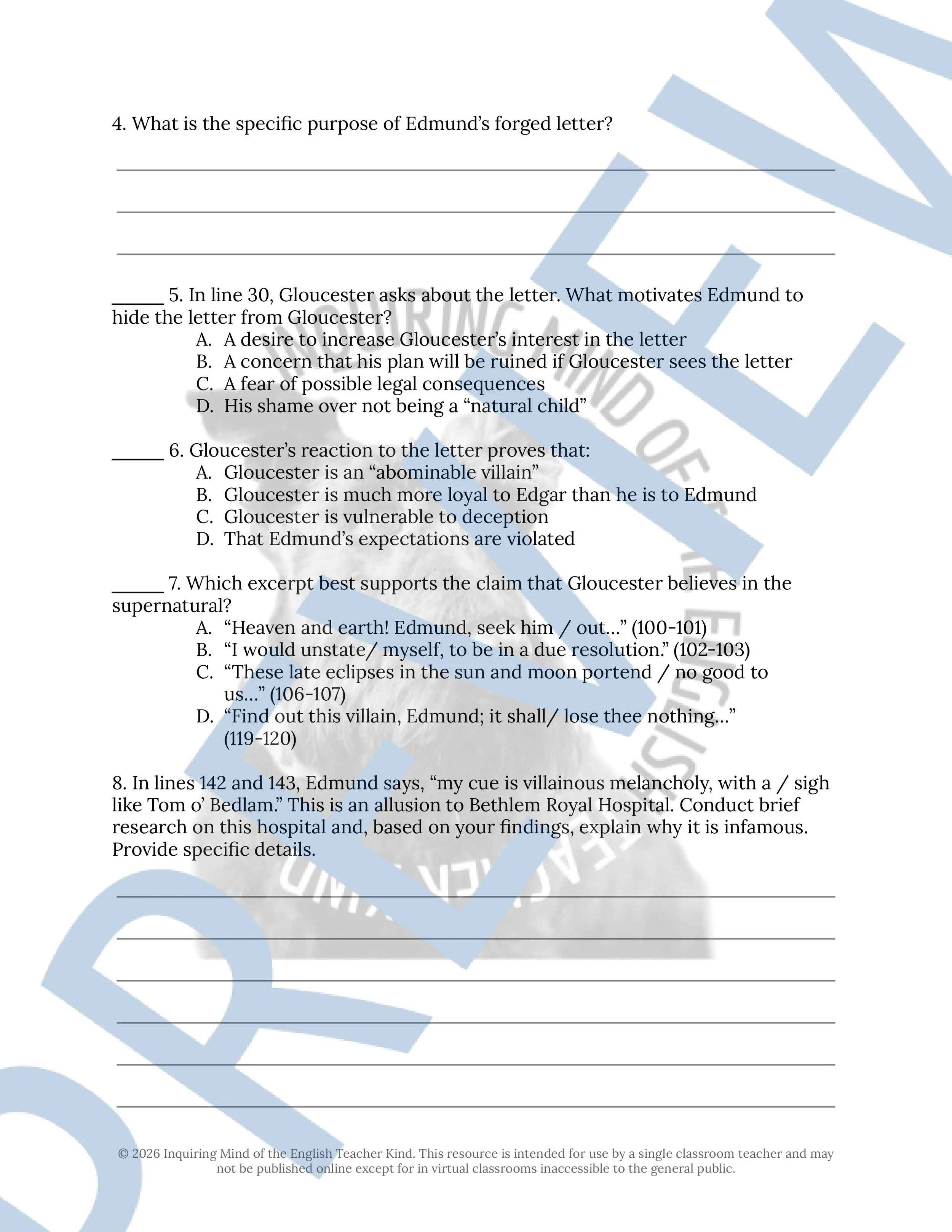 King Lear Act 1 Scene 2 Close Reading Analysis Worksheet (2).jpg