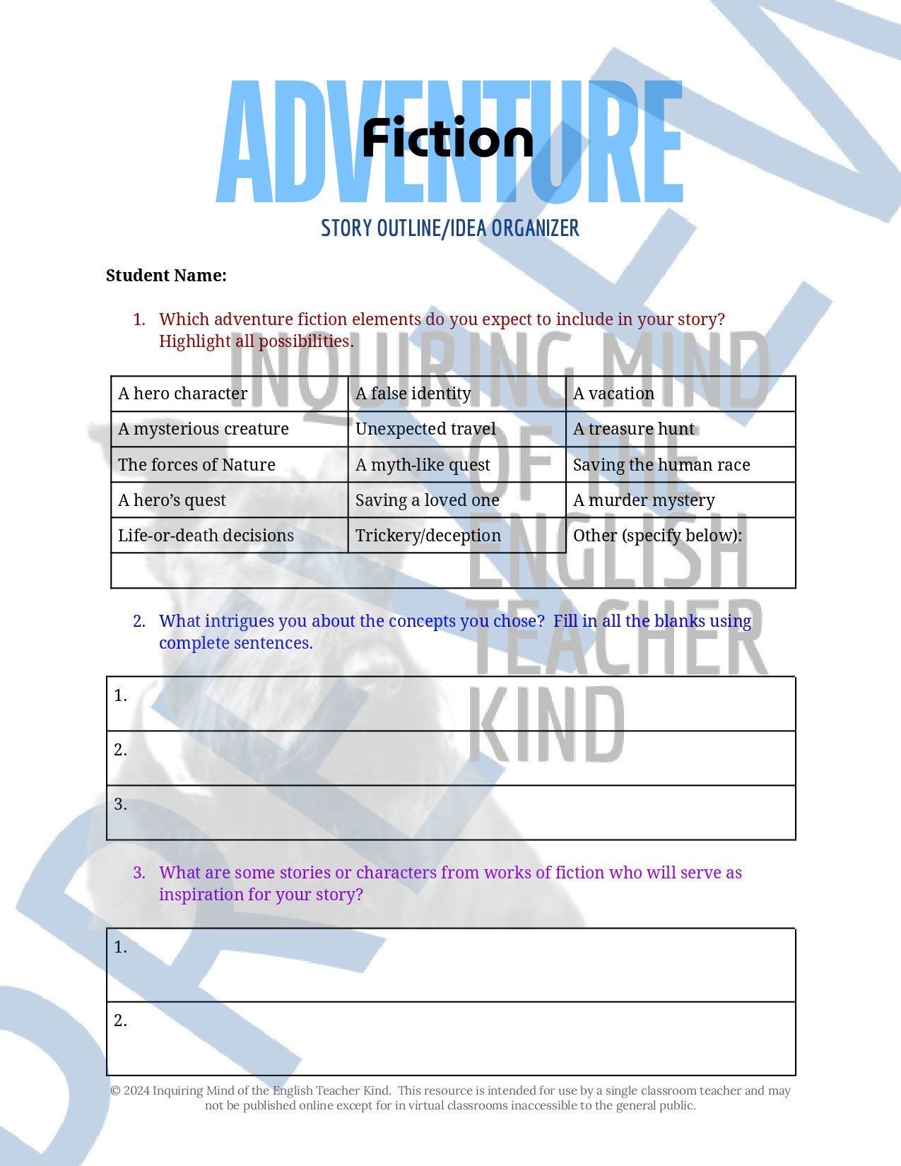 High School Creative Writing Complete Semester Curriculum and Supplemental Materials Bundle by Inquiring Mind of the English Teacher Kind