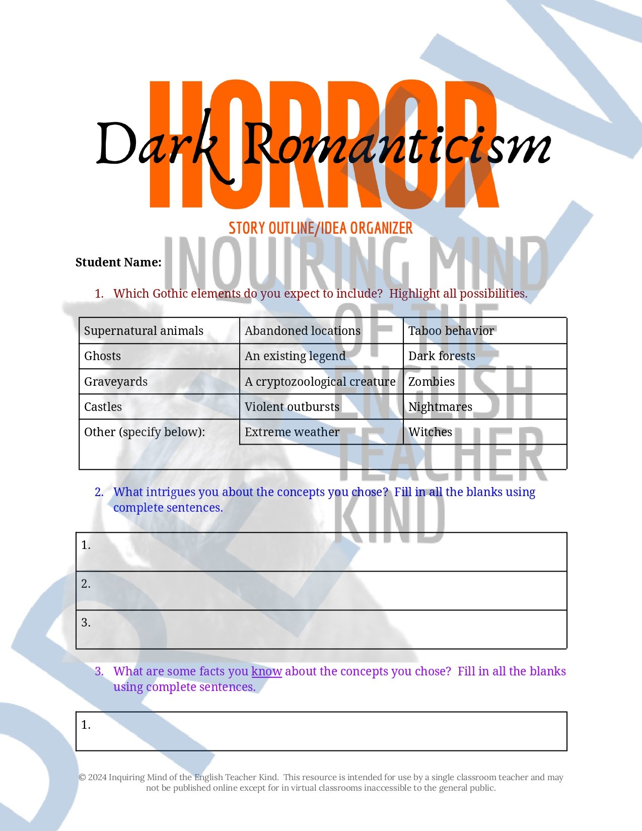 High School Creative Writing Complete Semester Curriculum and Supplemental Materials Bundle by Inquiring Mind of the English Teacher Kind