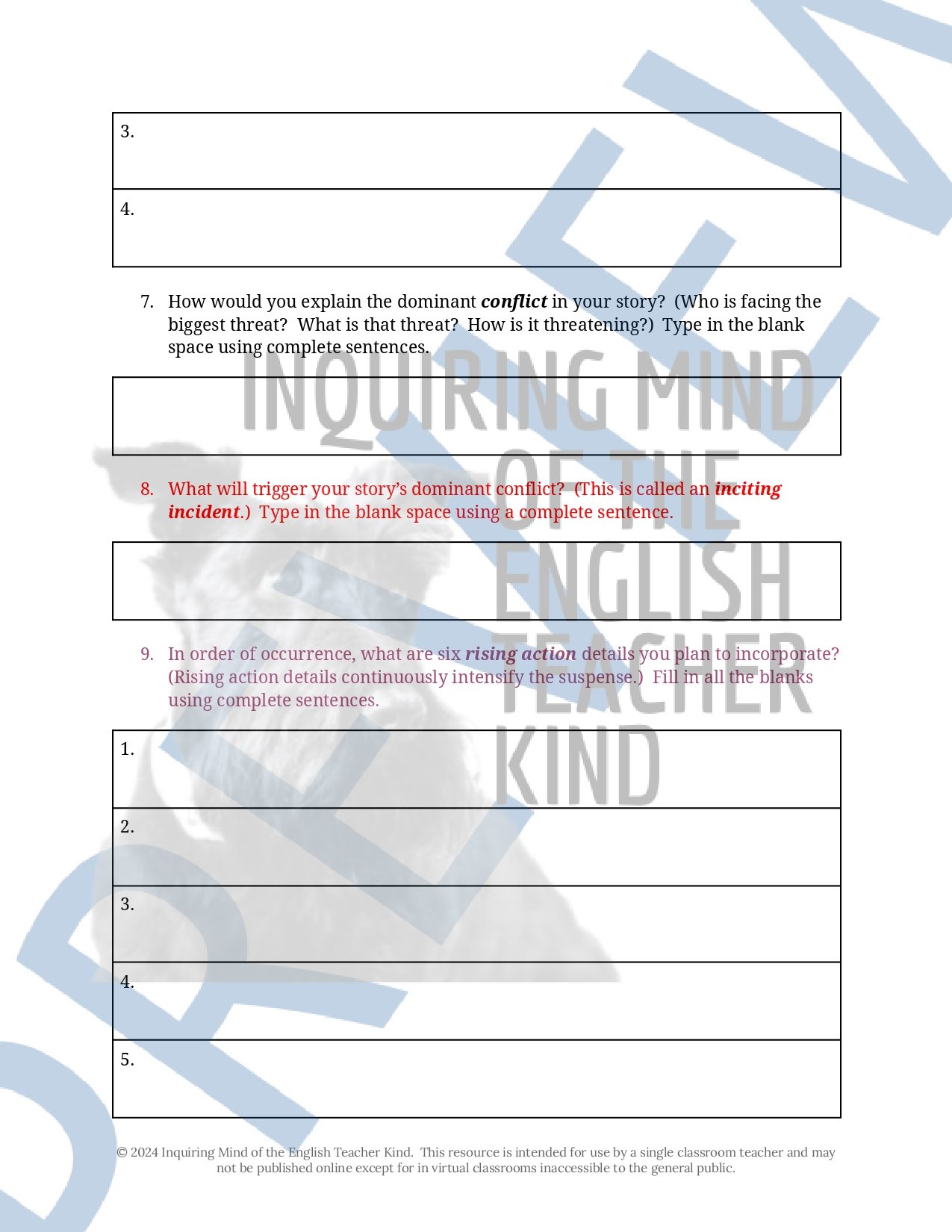 High School Creative Writing Complete Semester Curriculum and Supplemental Materials Bundle by Inquiring Mind of the English Teacher Kind