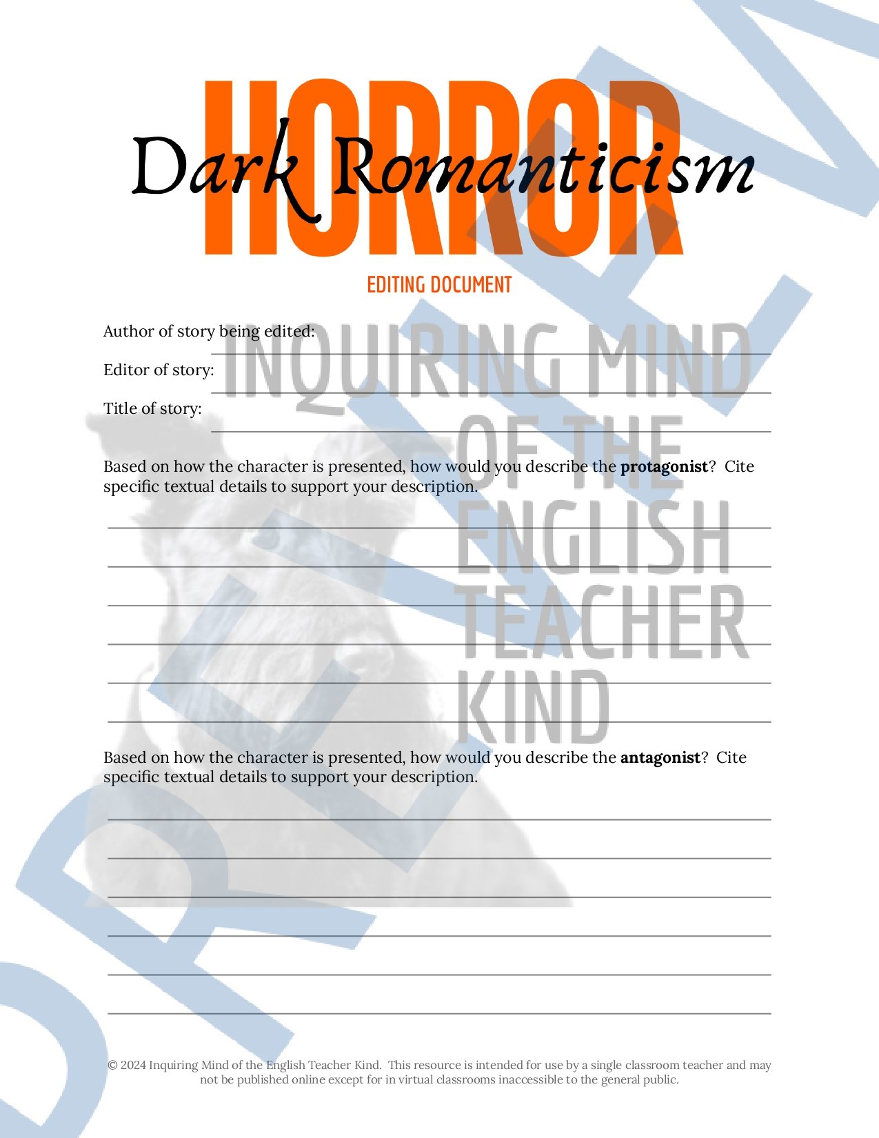 High School Creative Writing Complete Semester Curriculum and Supplemental Materials Bundle by Inquiring Mind of the English Teacher Kind