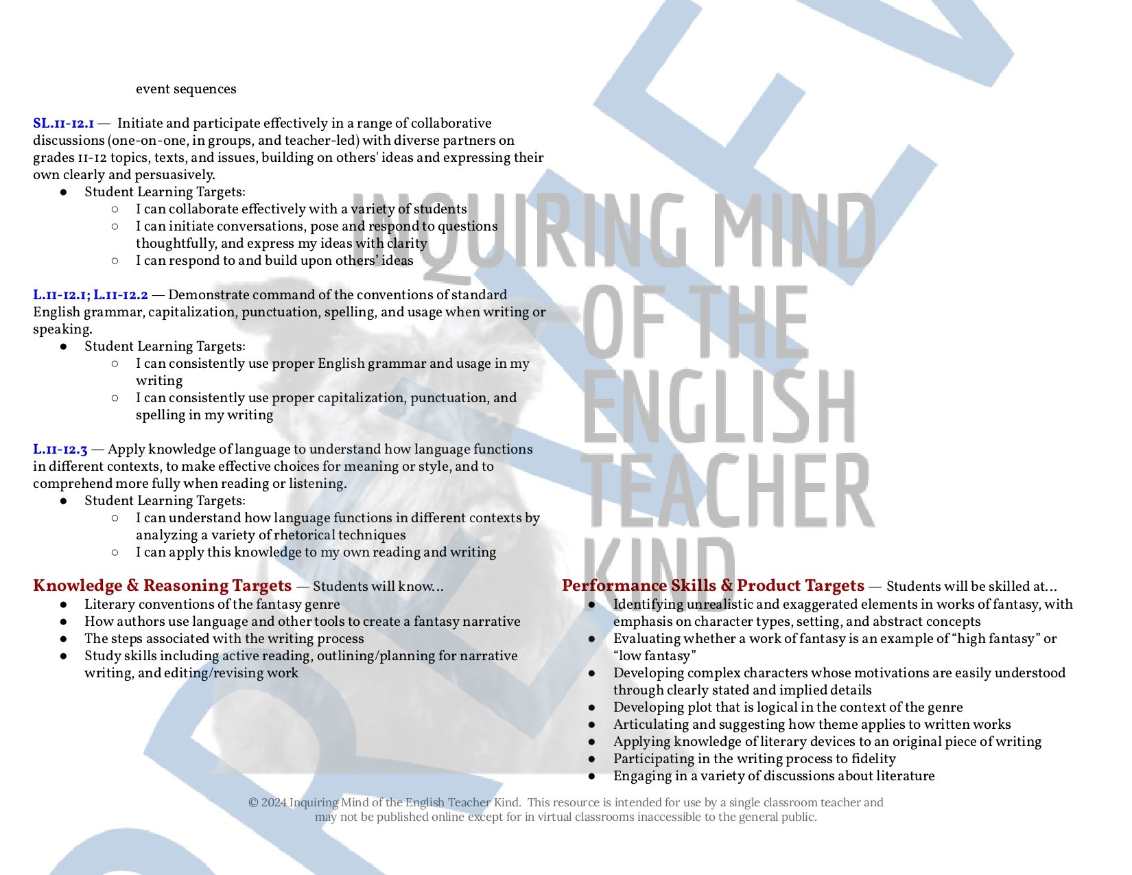 High School Creative Writing Complete Semester Curriculum and Supplemental Materials Bundle by Inquiring Mind of the English Teacher Kind