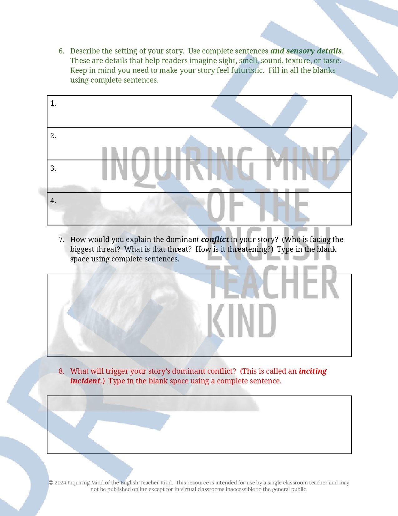 High School Creative Writing Complete Semester Curriculum and Supplemental Materials Bundle by Inquiring Mind of the English Teacher Kind