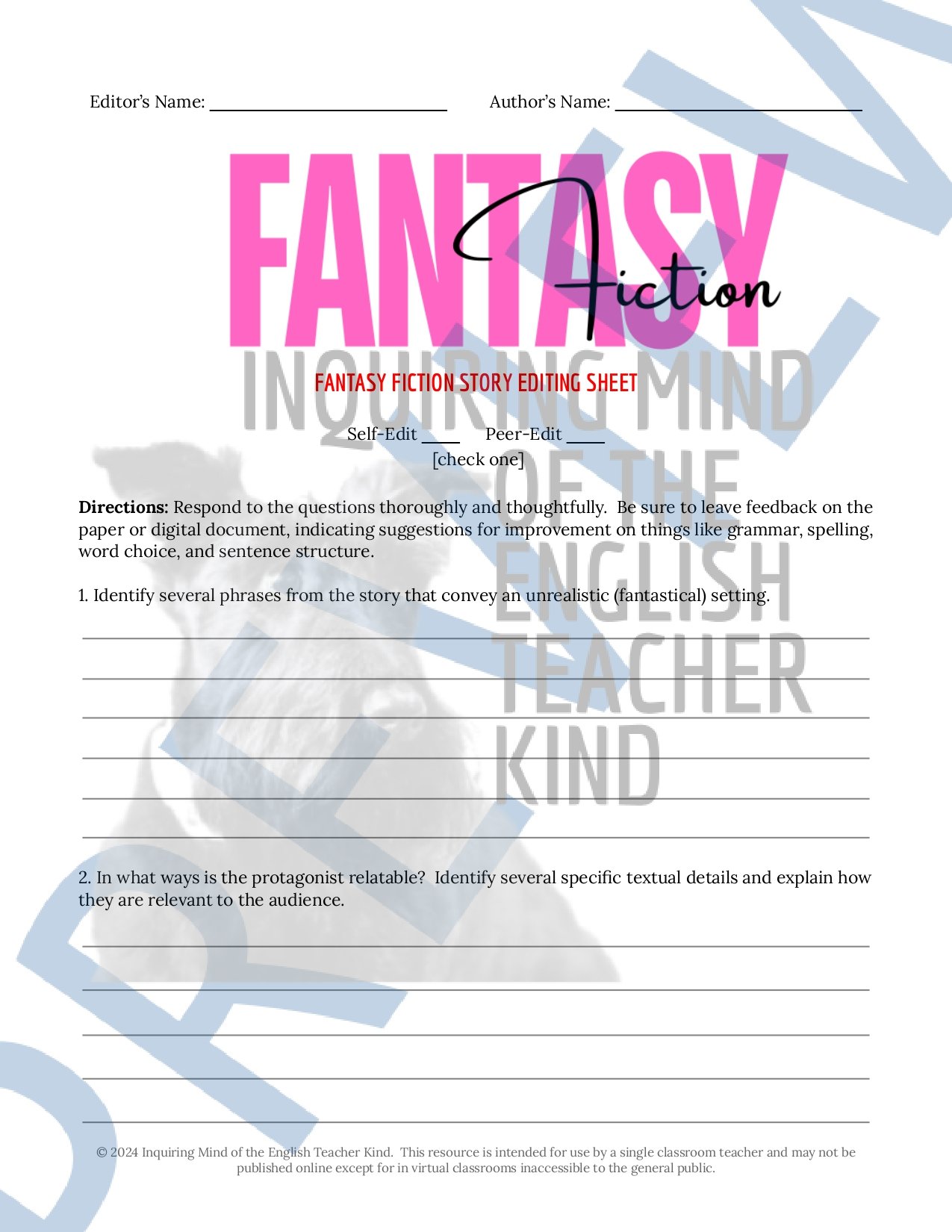 High School Creative Writing Complete Semester Curriculum and Supplemental Materials Bundle by Inquiring Mind of the English Teacher Kind