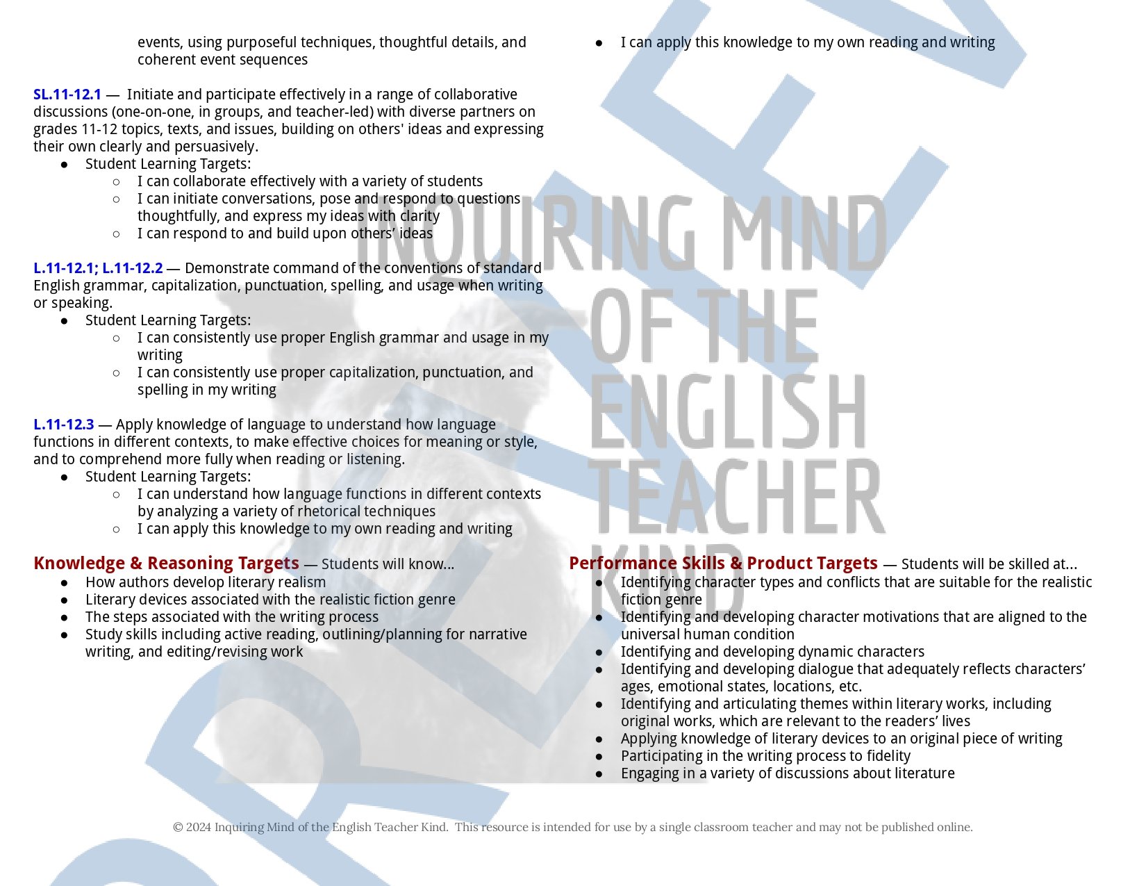 High School Creative Writing Complete Semester Curriculum and Supplemental Materials Bundle by Inquiring Mind of the English Teacher Kind