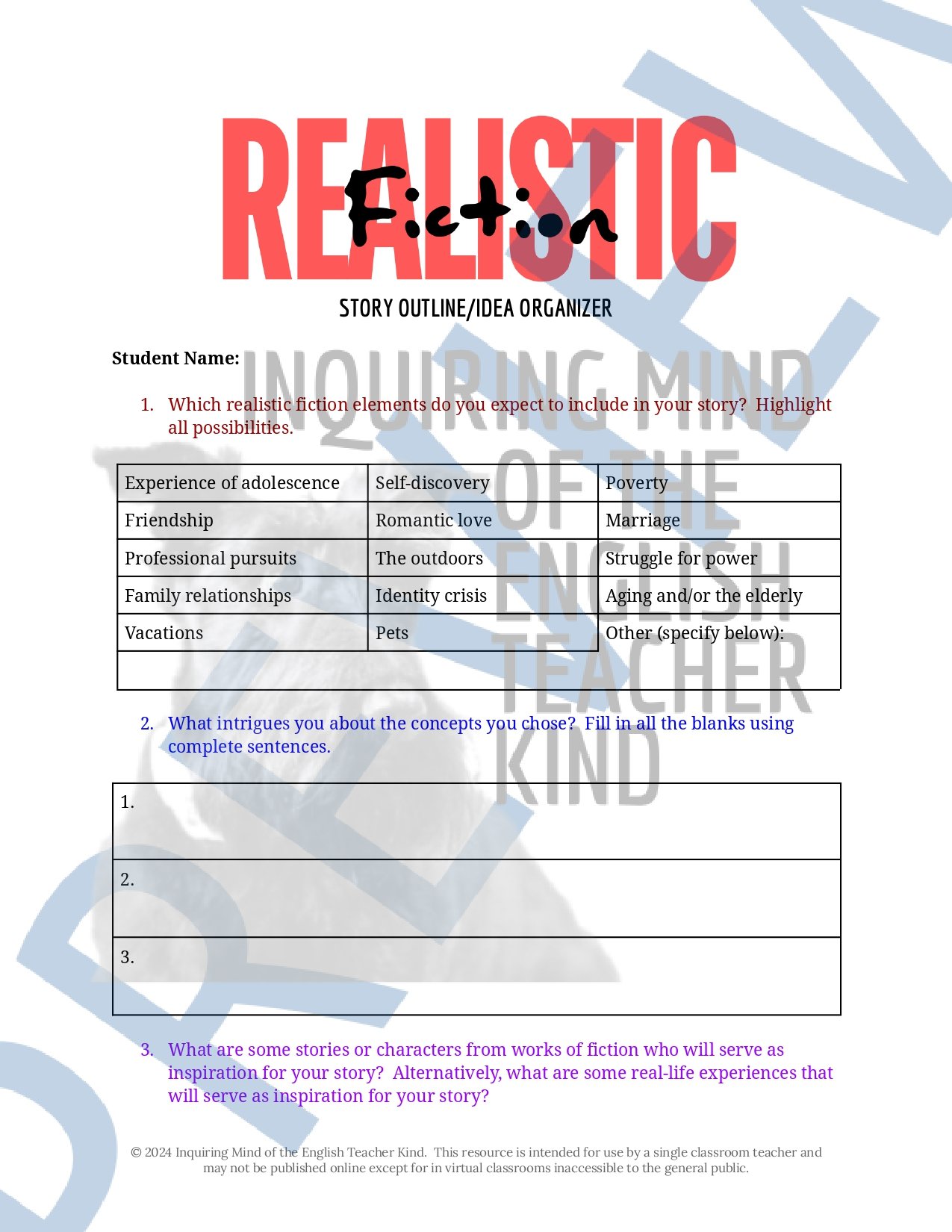 High School Creative Writing Complete Semester Curriculum and Supplemental Materials Bundle by Inquiring Mind of the English Teacher Kind