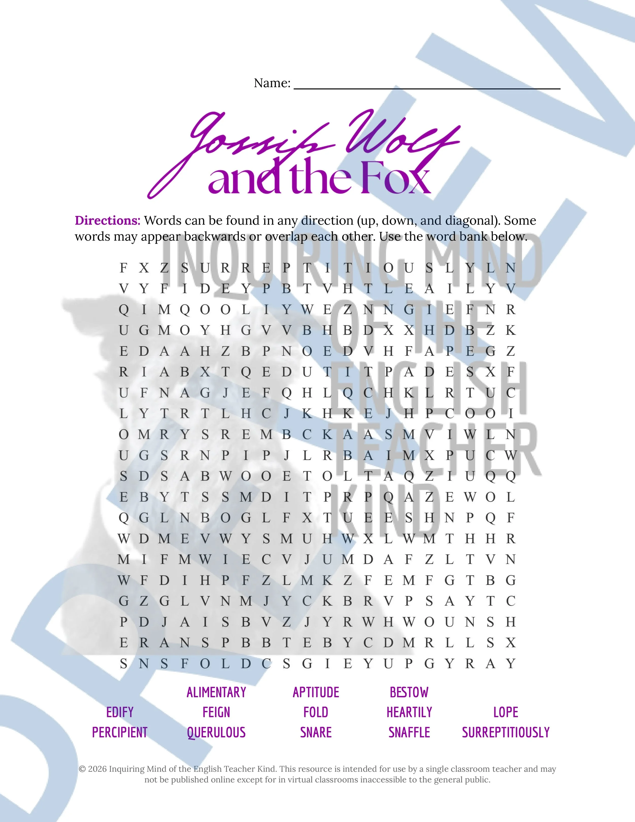 Gossip Wolf and the Fox Vocabulary Activities - Brothers Grimm Fairy Tale Activities (4).jpg