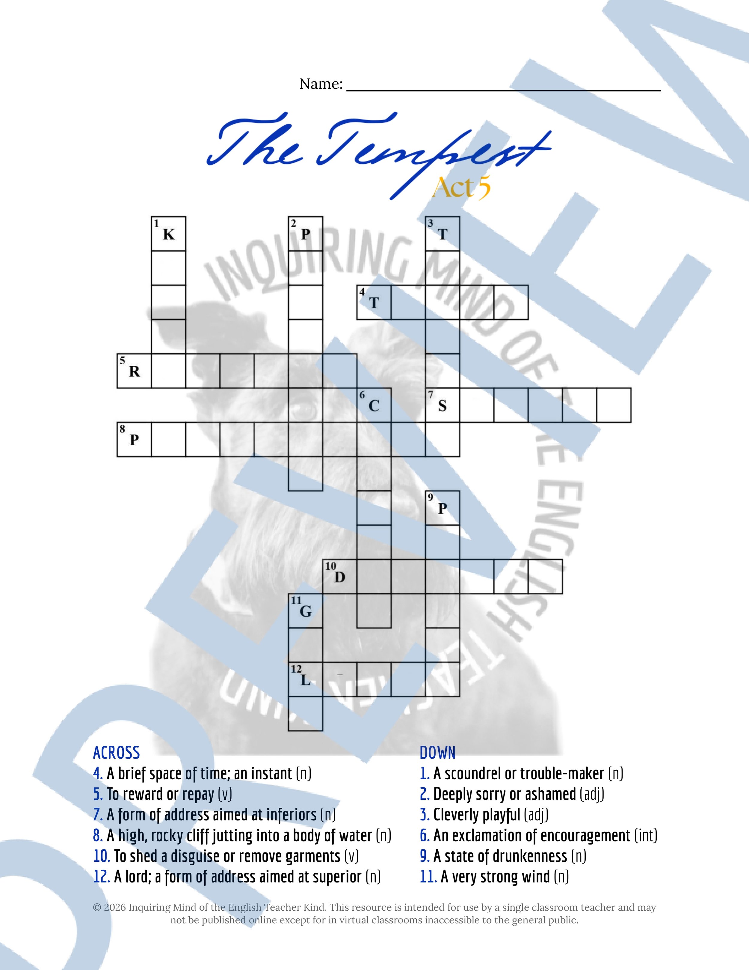 Shakespeare's The Tempest Act 5 Vocabulary Activities (3).jpg