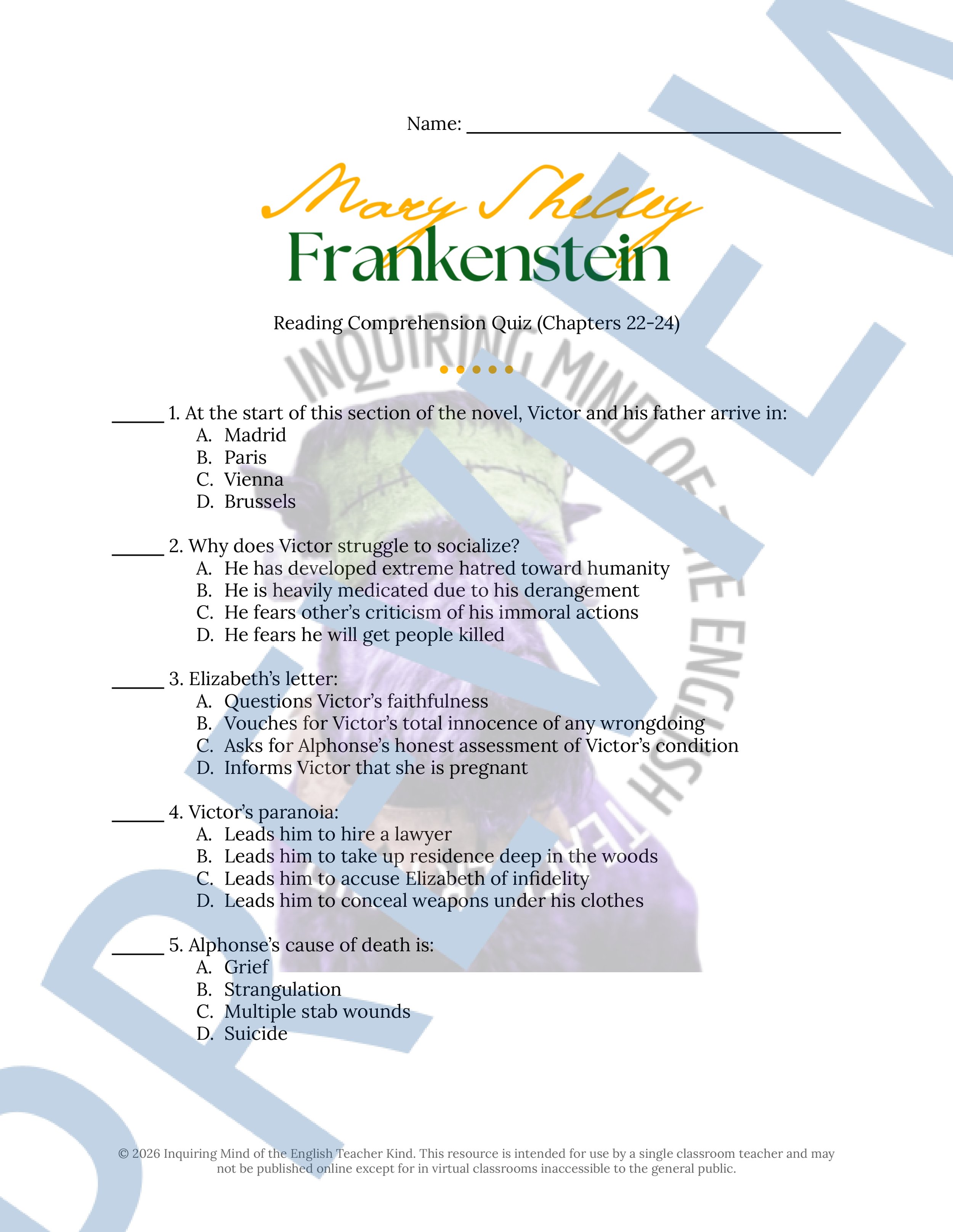 Frankenstein by Mary Shelley Chapters 22, 23, and 24 Quiz and Answer Key (1).jpg