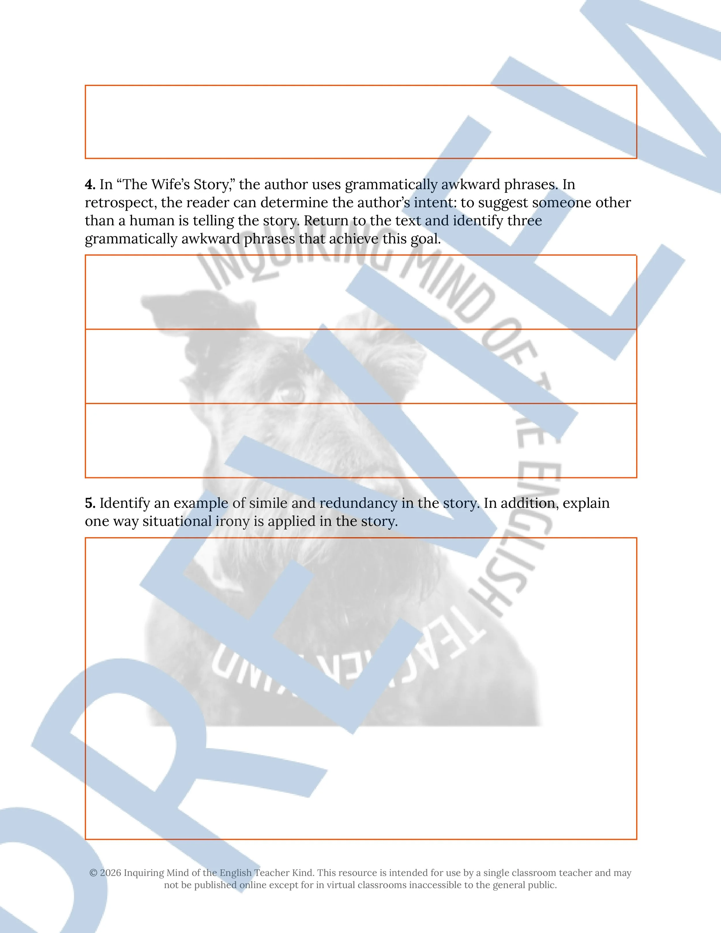 The Wife's Story by Ursula K. Le Guin Literary Craft Exploration Activity for High School ELA (3).jpg