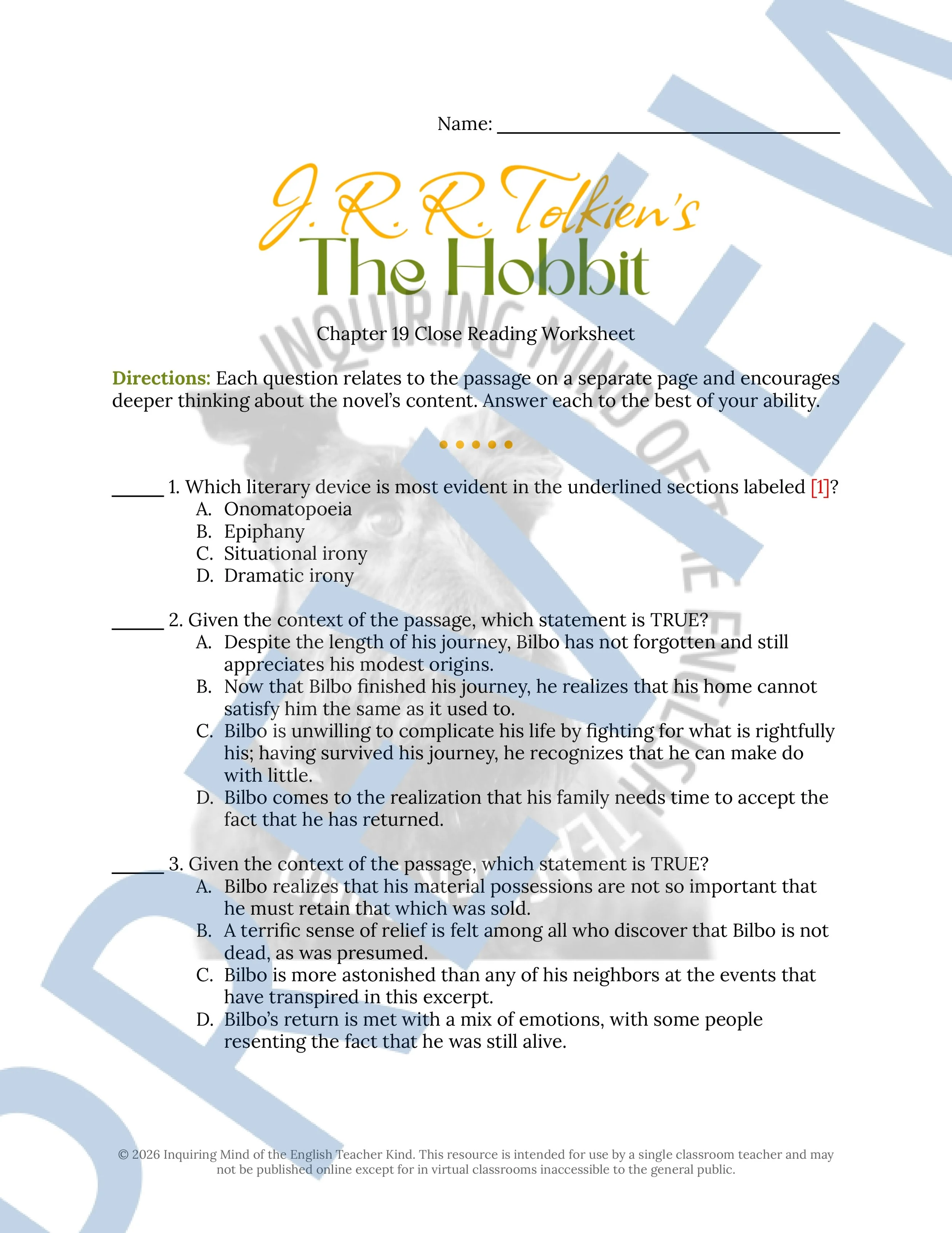 The Hobbit Chapter 19 Close Reading Analysis Worksheet (1).jpg