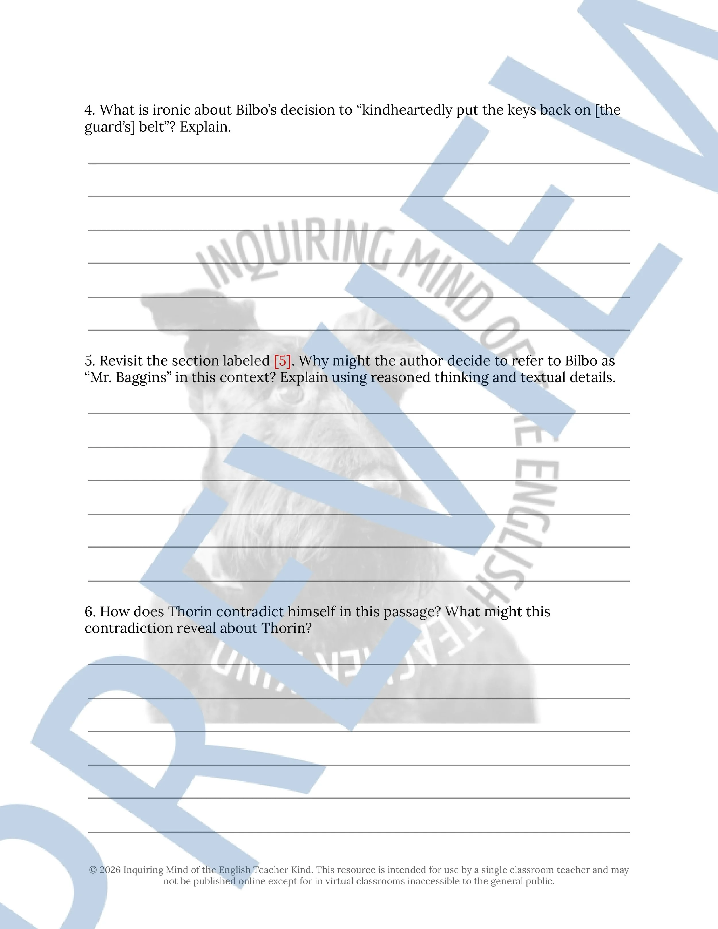 The Hobbit Chapter 9 Close Reading Analysis Worksheet (2).jpg