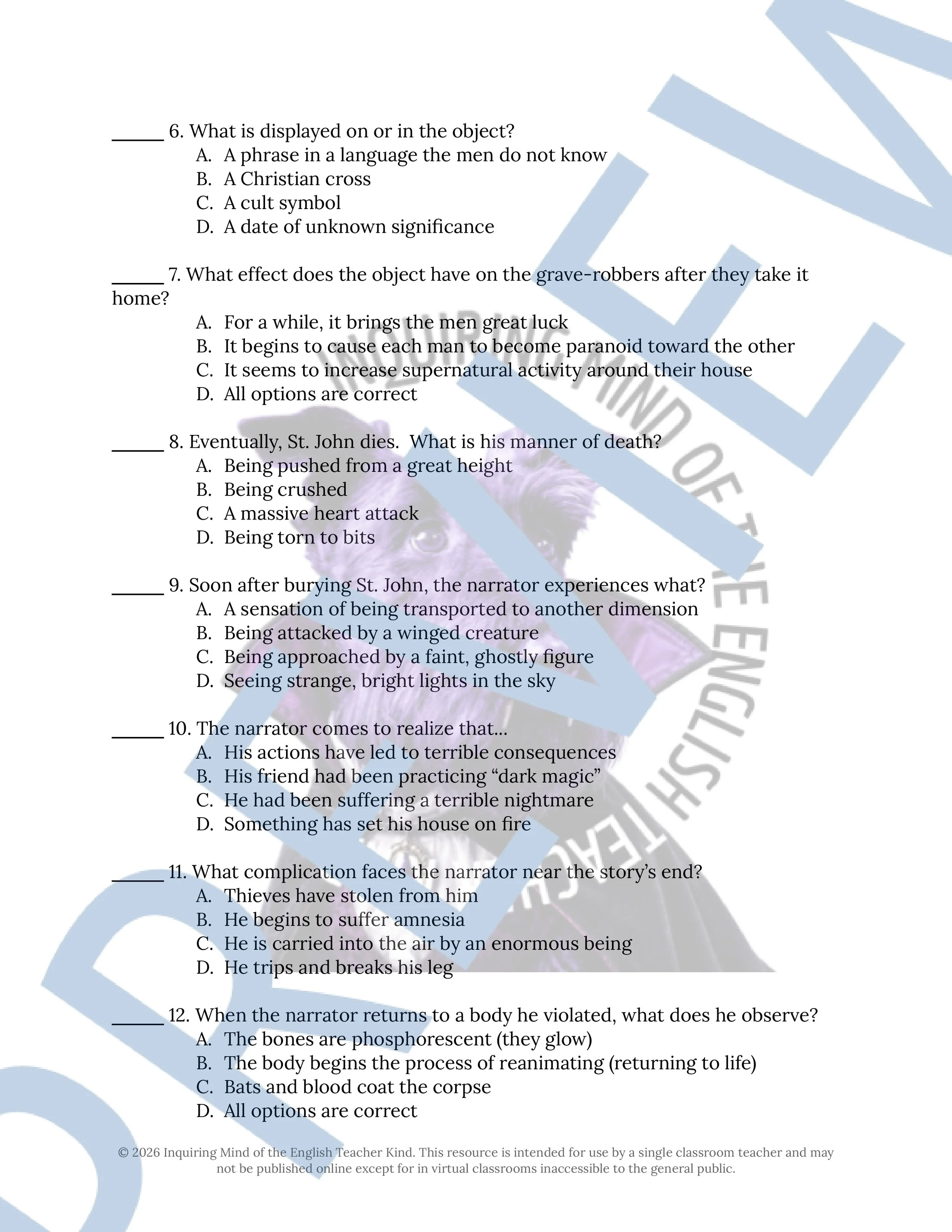 The Hound by H.P. Lovecraft Quiz and Answer Key (2).jpg
