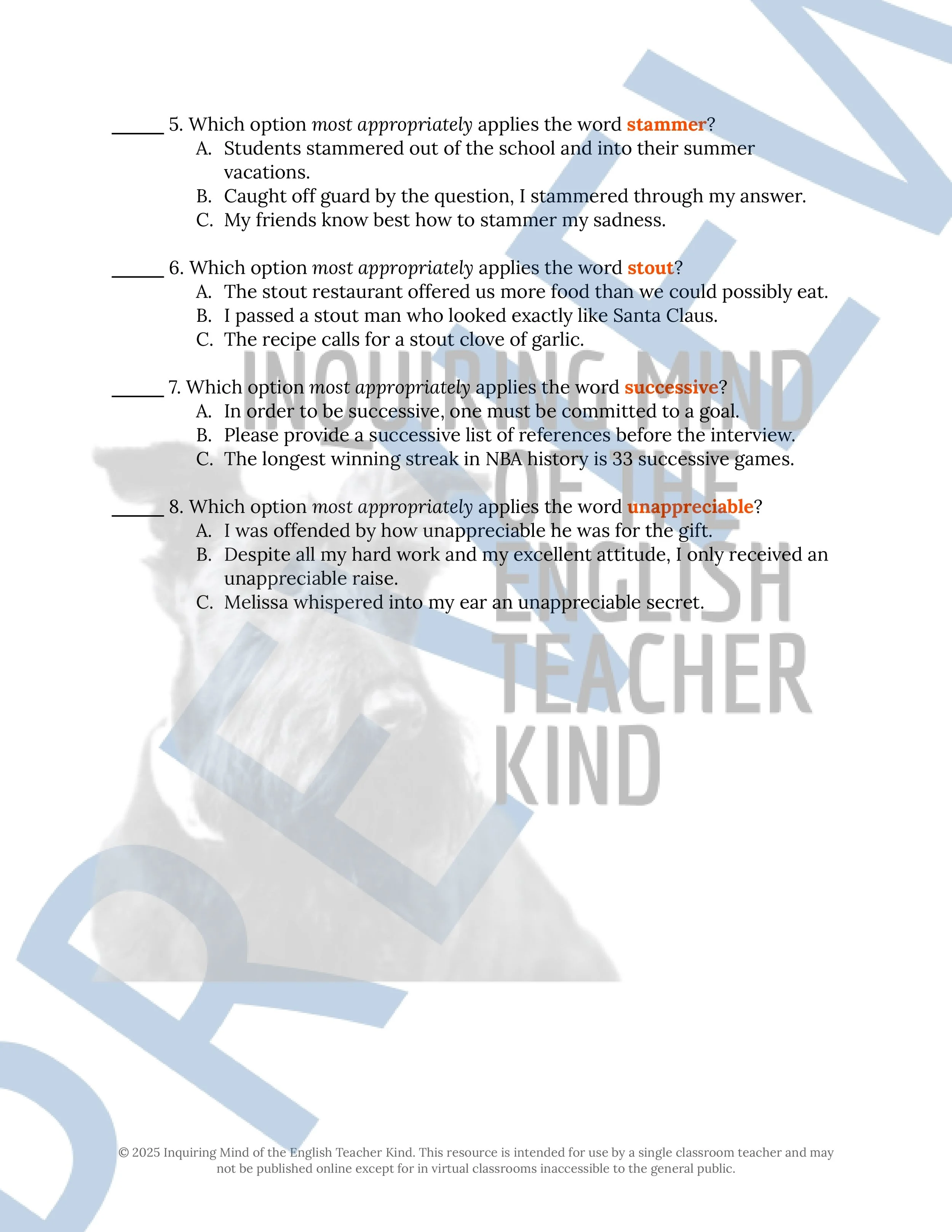 "Thing in the Cellar" by David H. Keller Quiz, Literary Analysis Worksheet, Vocabulary Games, and Horror Story for Halloween from Inquiring Mind of the English Teacher Kind