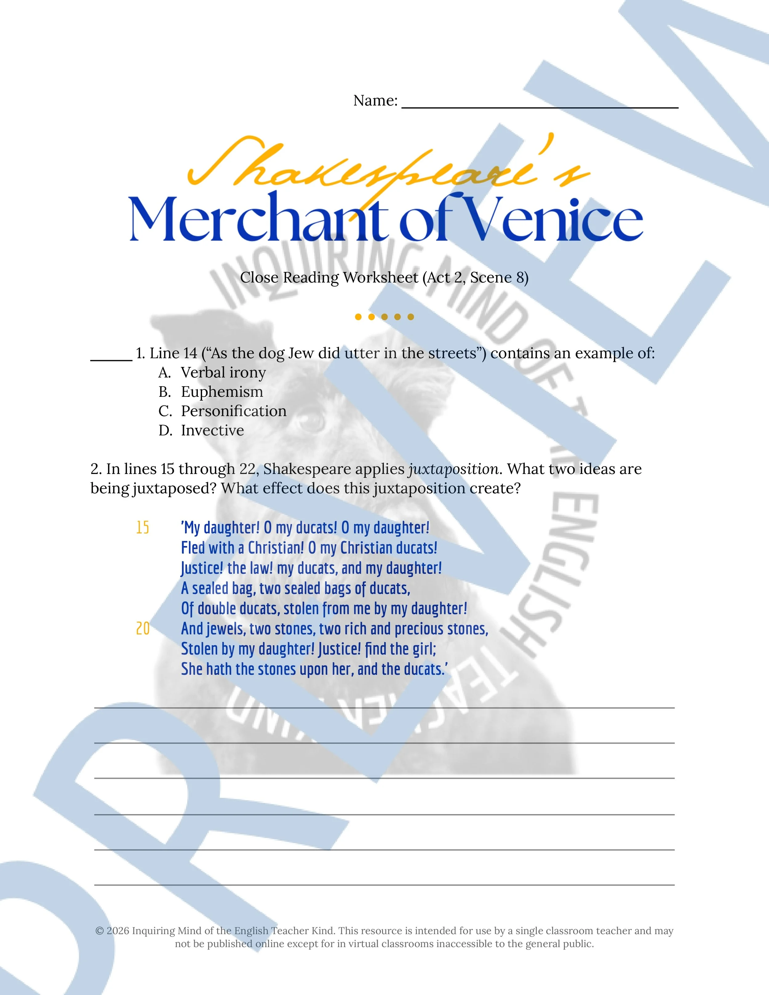 Merchant of Venice Act 2 Scene 8 Close Reading Analysis Worksheet (1).jpg