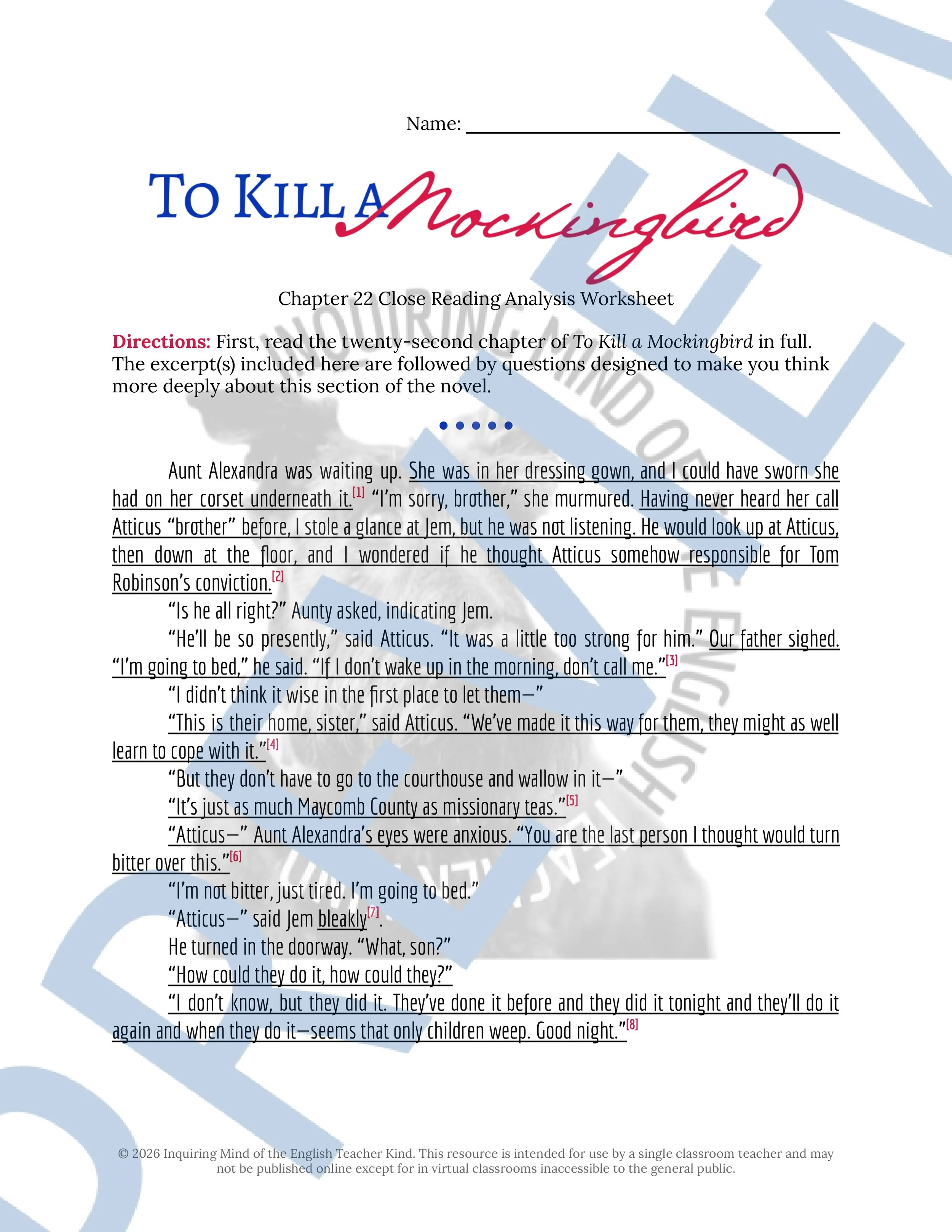 To Kill a Mockingbird Chapter 22 Close Reading Analysis Worksheet and Answer Key (1).jpg