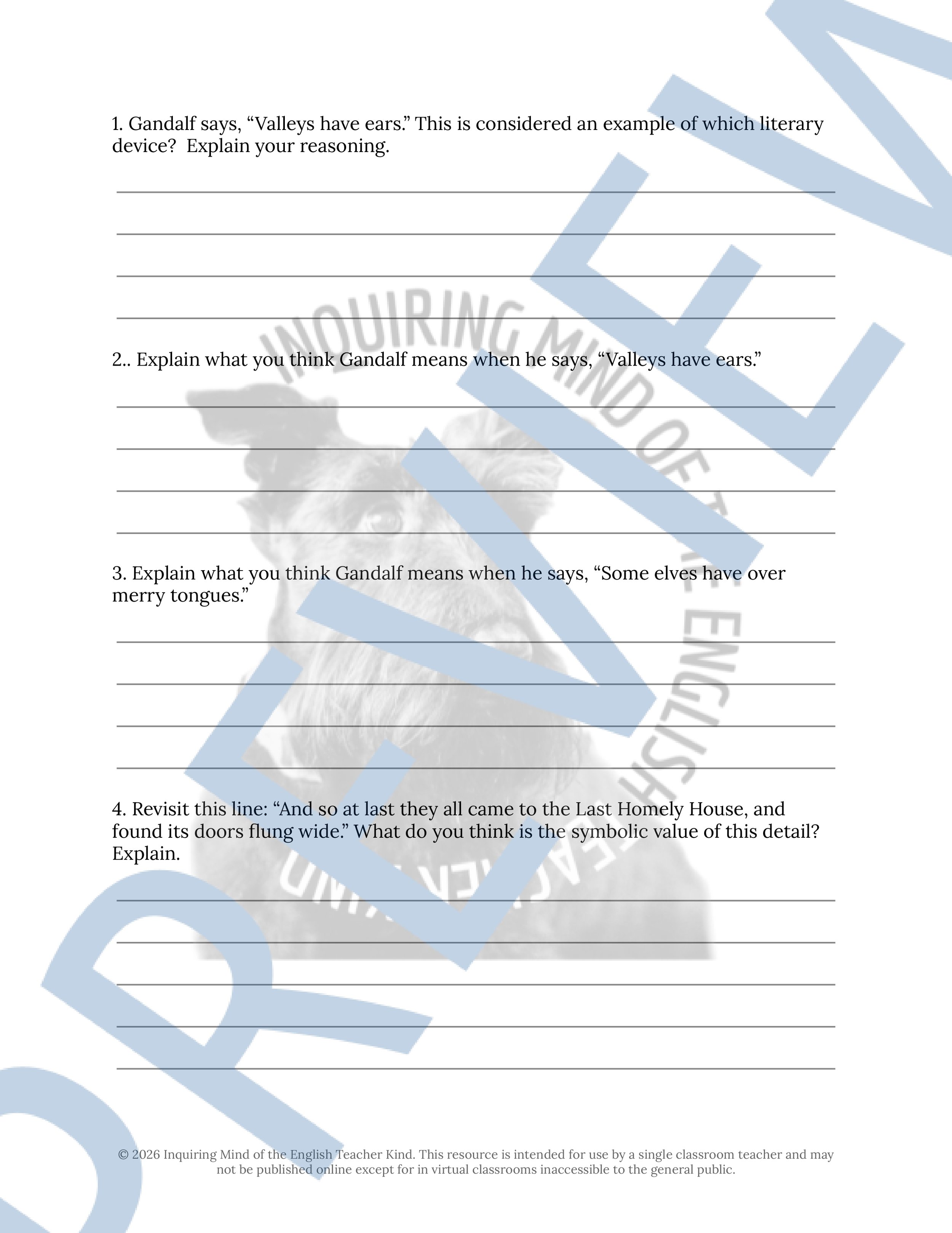 The Hobbit Chapter 3 Close Reading Analysis Worksheet (2).jpg