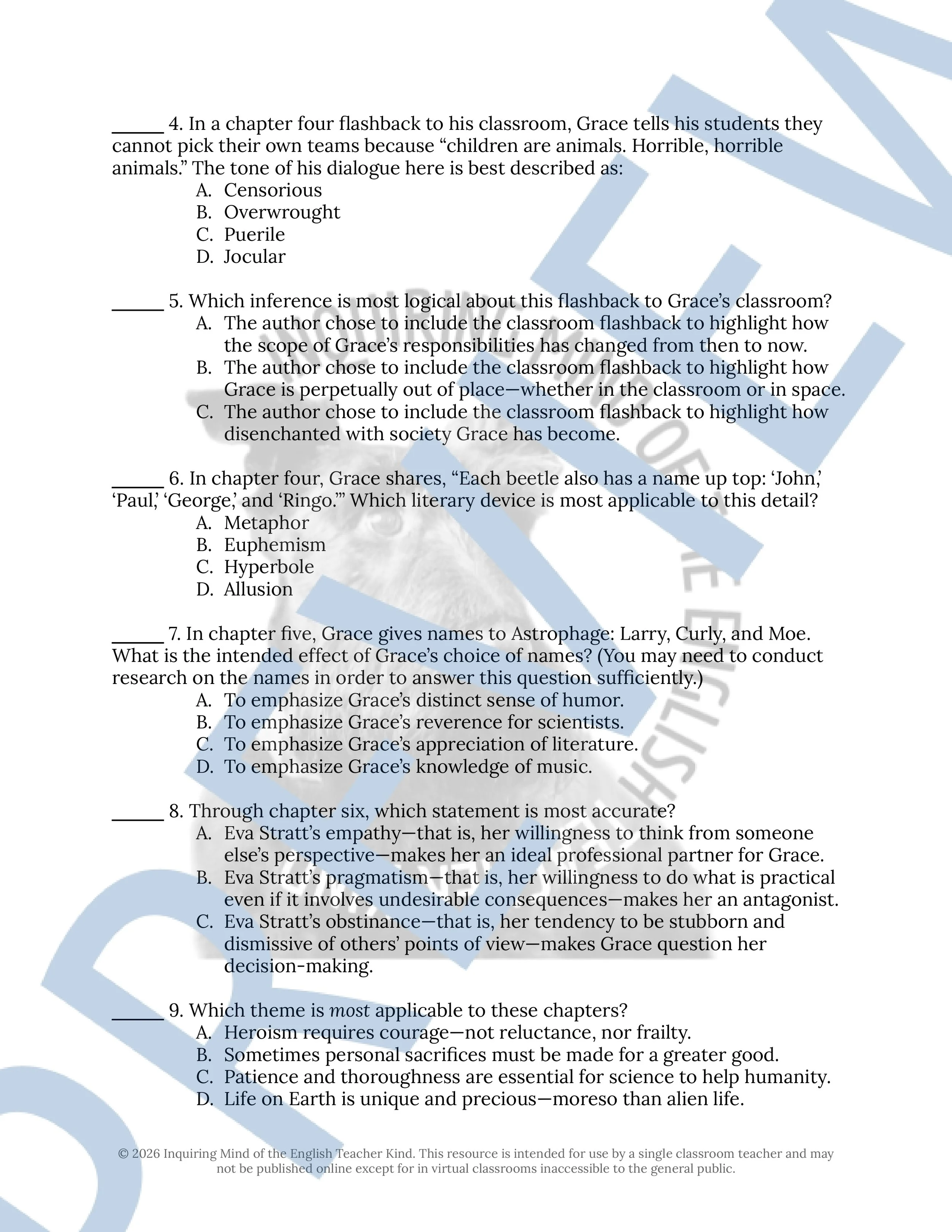 Project Hail Mary by Andy Weir Chapters 4, 5, and 6 Close Reading Analysis Worksheet (2).jpg