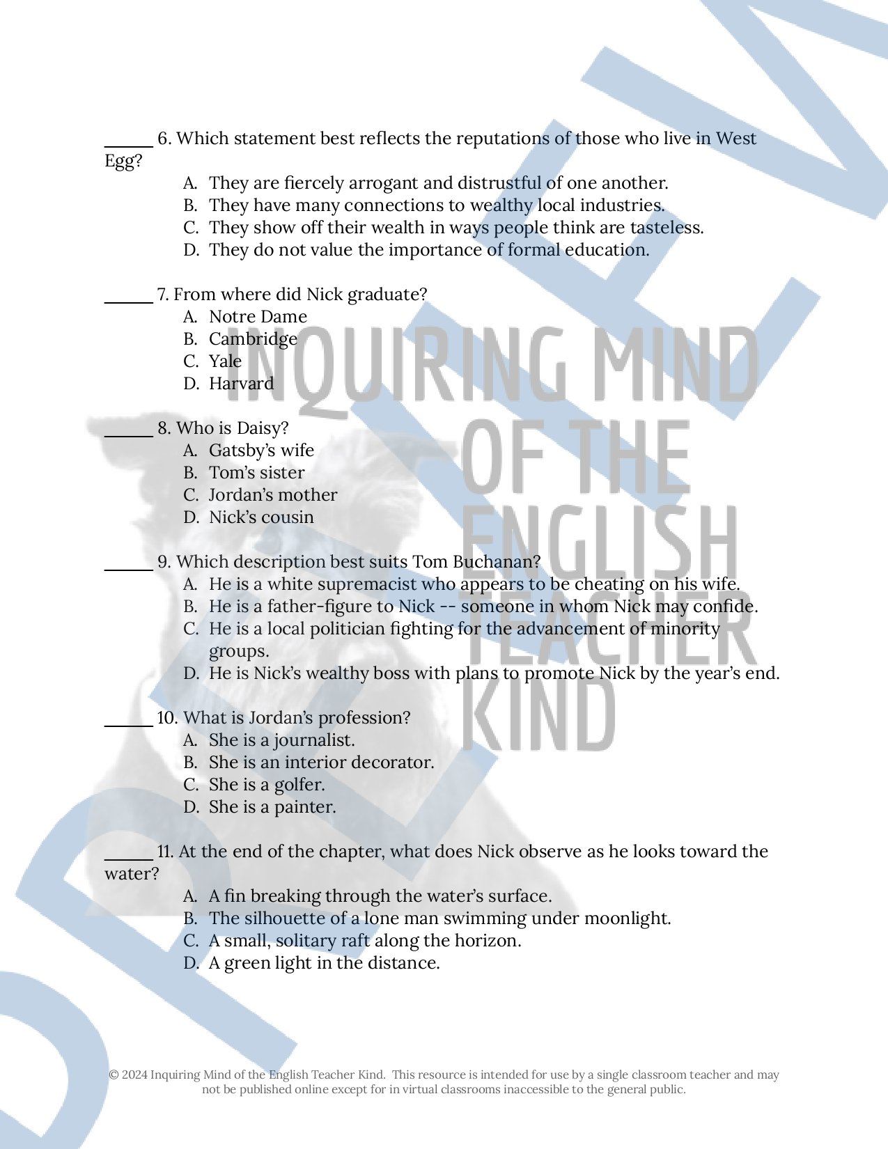The Great Gatsby Chapter 1 Quiz and Answer Key (6).jpg