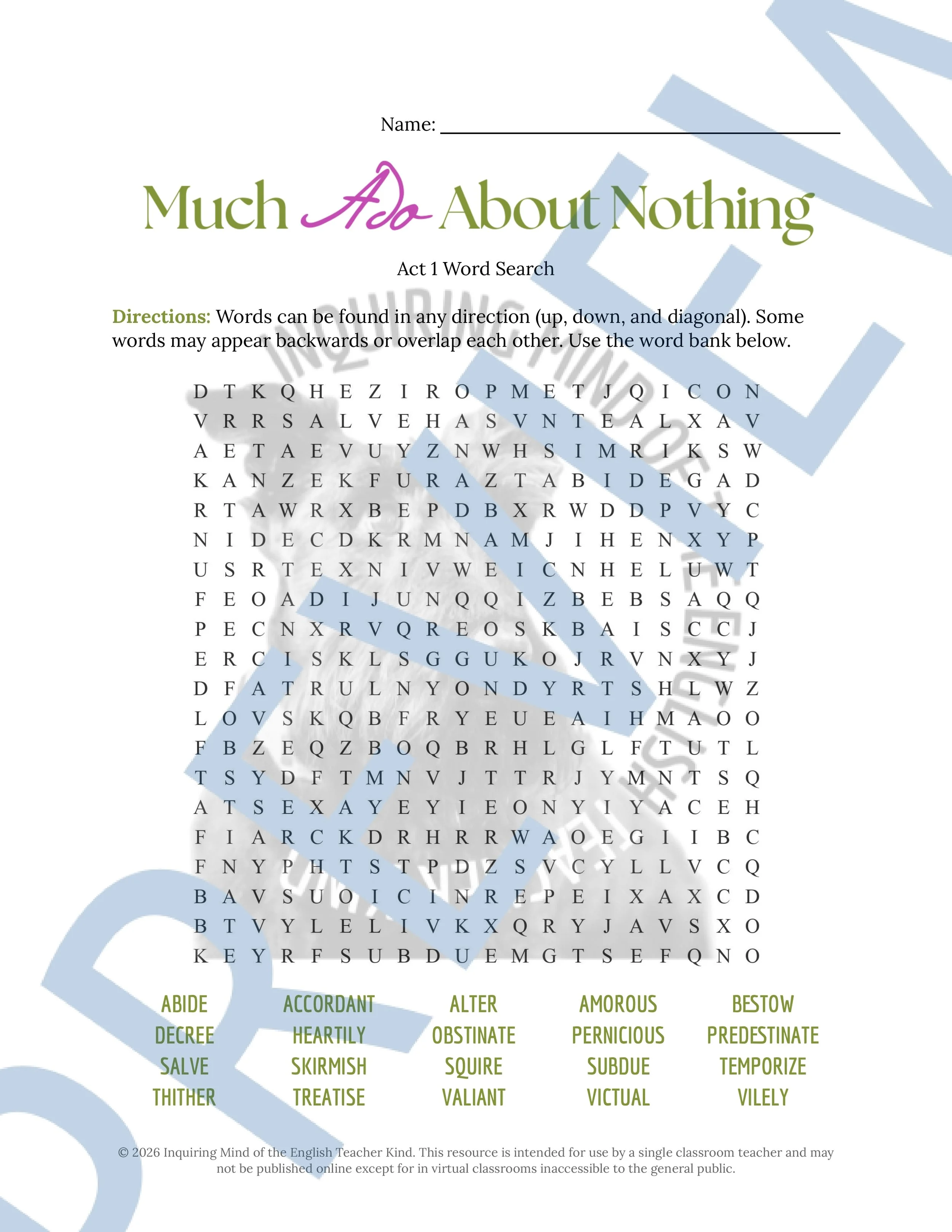 Much Ado About Nothing Act 1 Vocabulary Activities (4).jpg