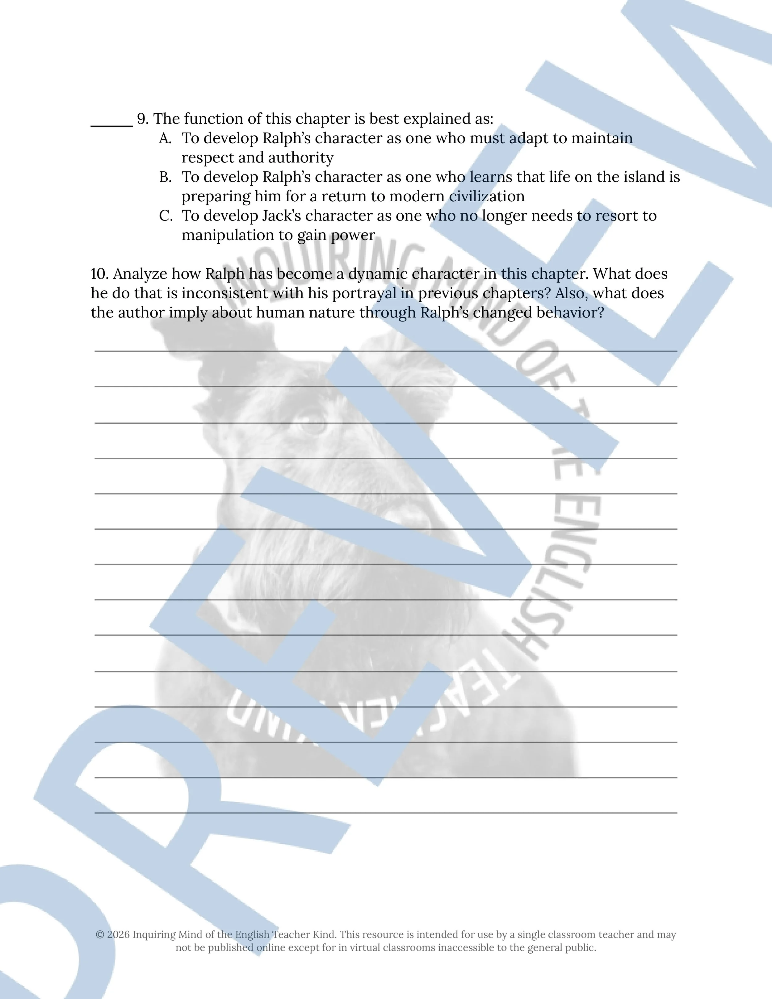 Lord of the Flies Chapter 7 Close Reading Analysis Worksheet (4).jpg