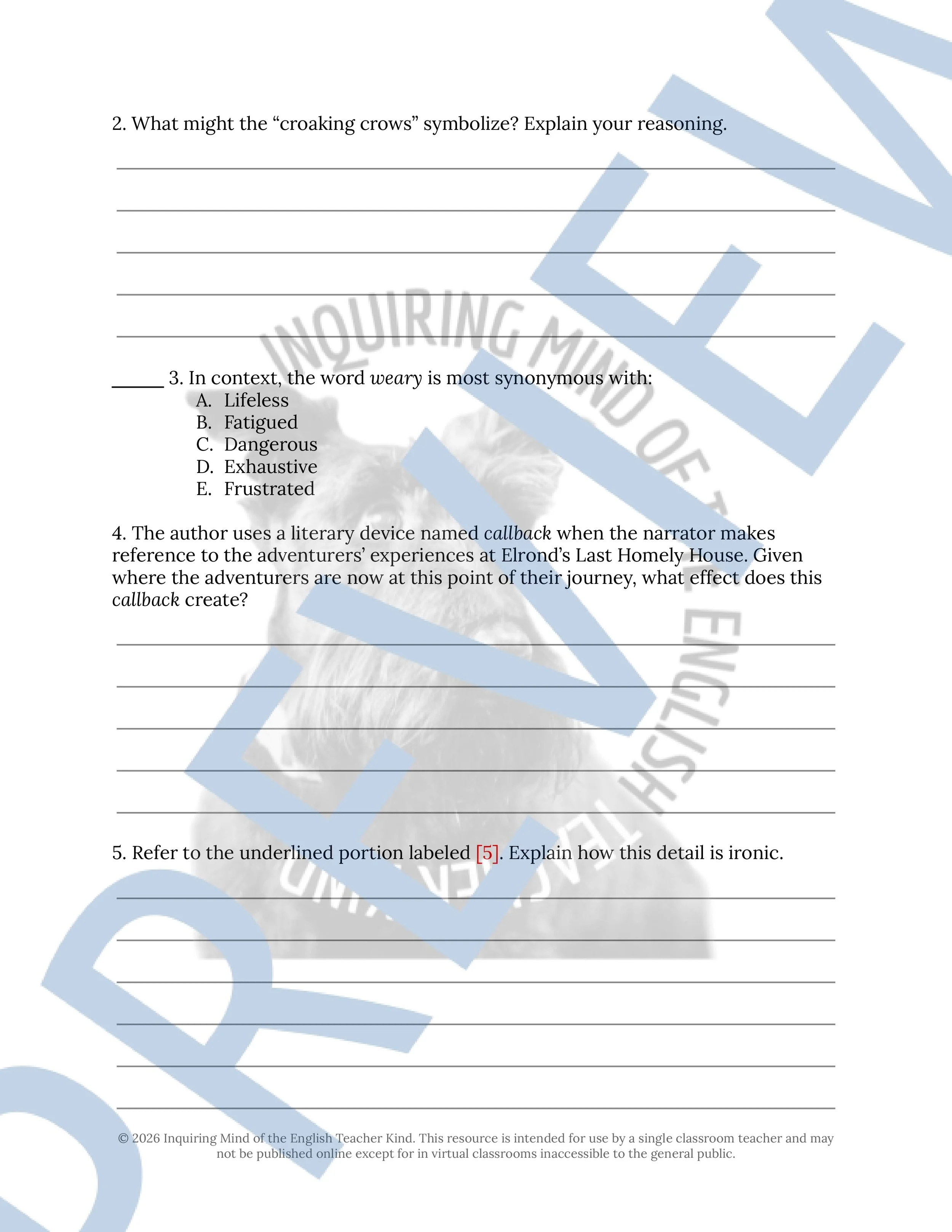 The Hobbit Chapter 11 Close Reading Analysis Worksheet (2).jpg