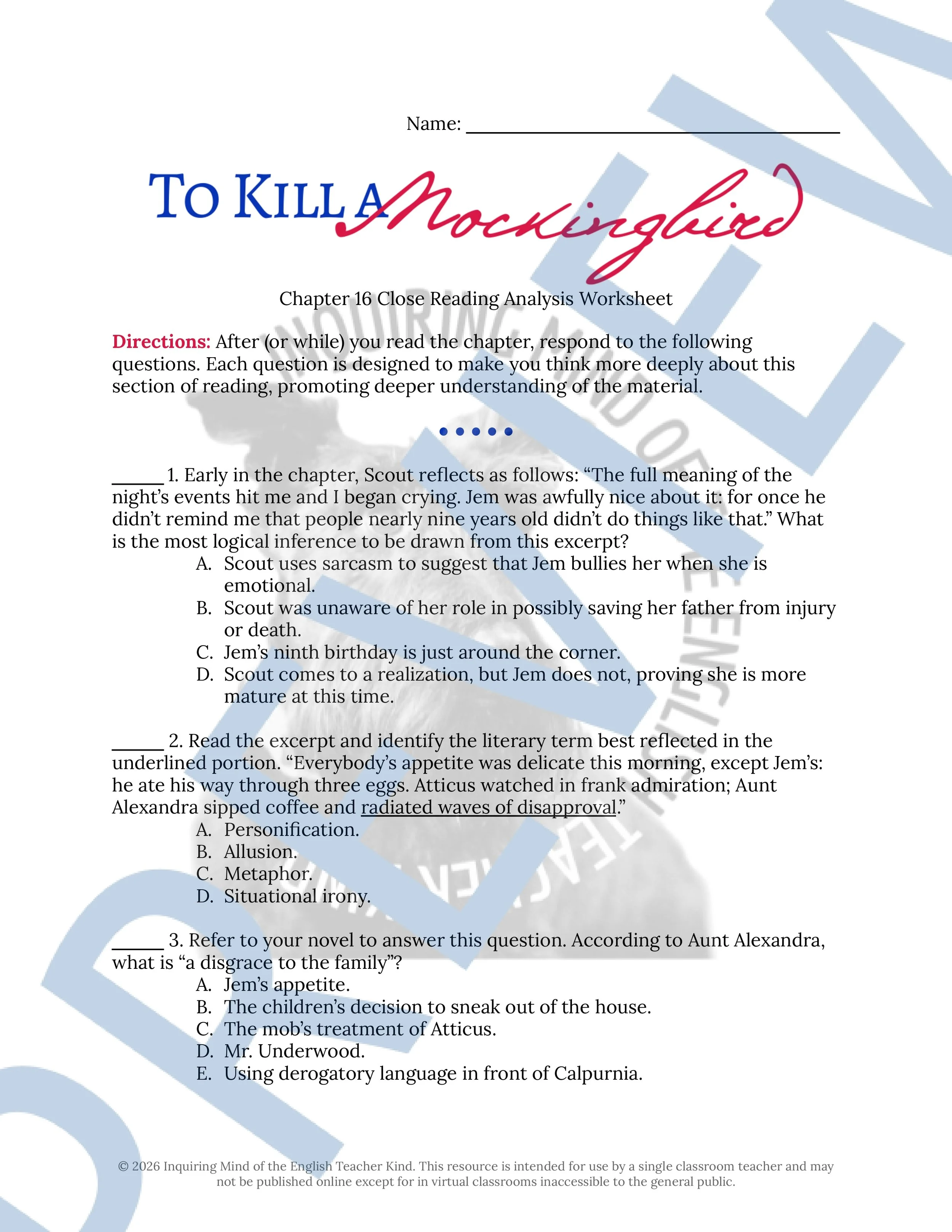 To Kill a Mockingbird Chapter 16 Close Reading Analysis Worksheet (1).jpg