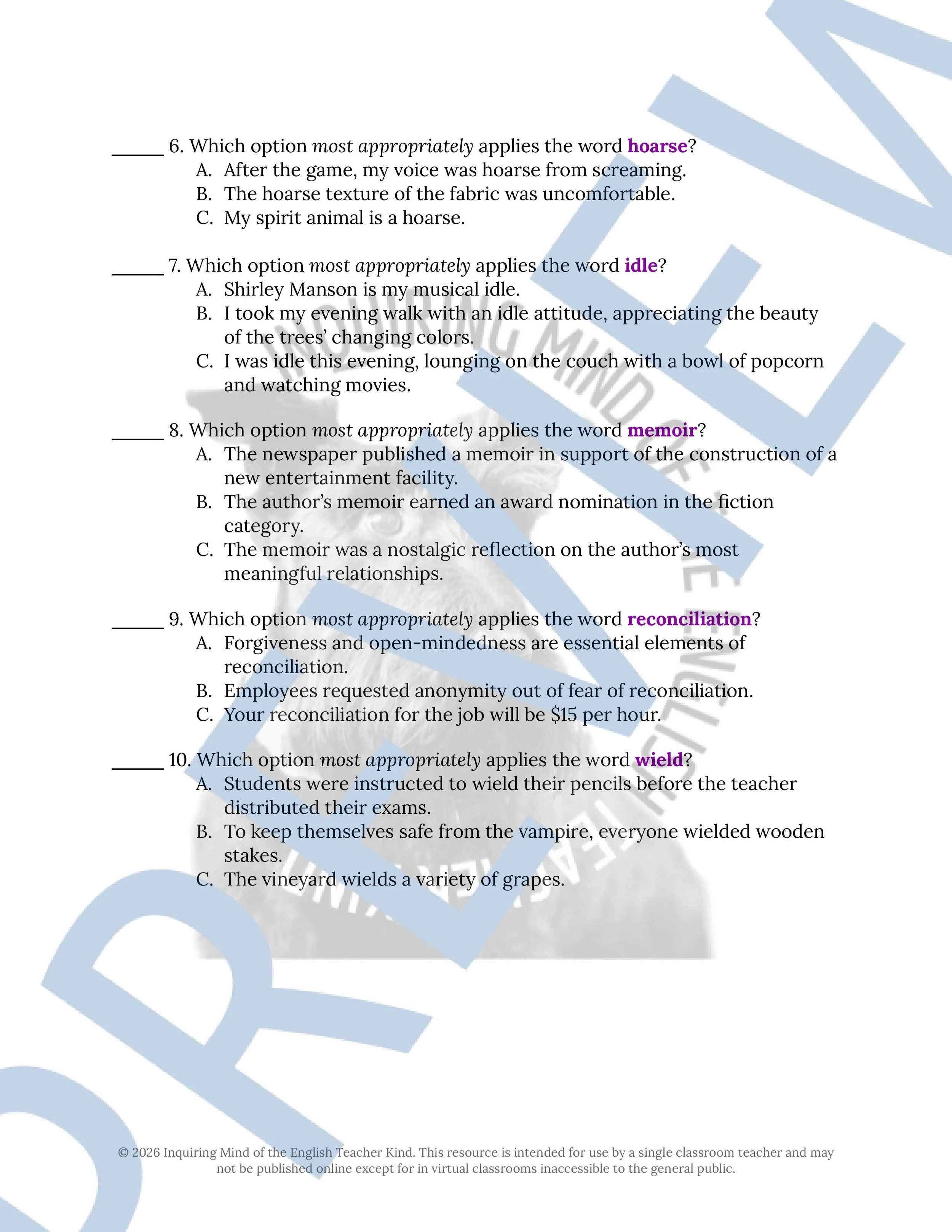 The Hobbit Chapters 17, 18, and 19 Vocabulary Activities (2).jpg