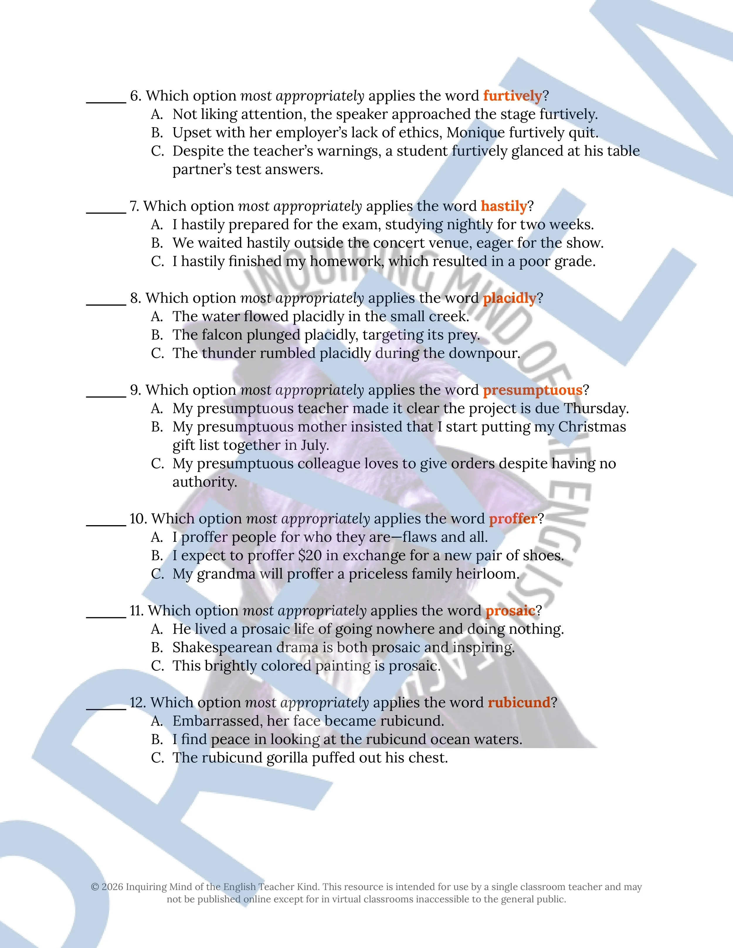 The Monkey's Paw by W. W. Jacobs Vocabulary Activities (2).jpg