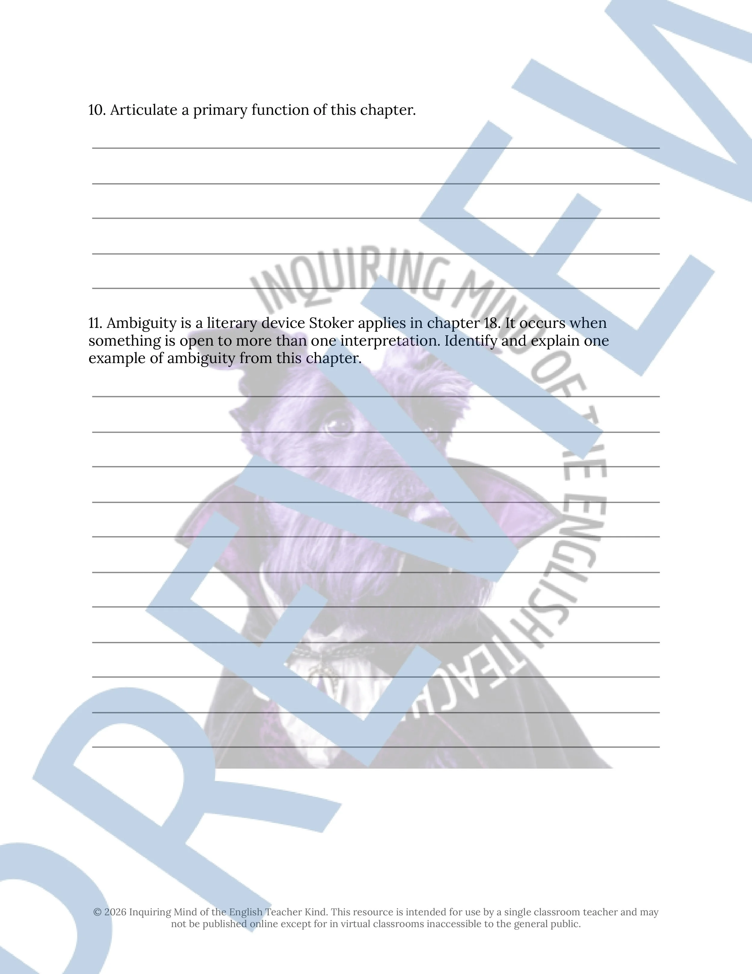 Dracula Chapter 18 Close Reading Analysis Worksheet and Answer Key for High School English Language Arts (4).jpg