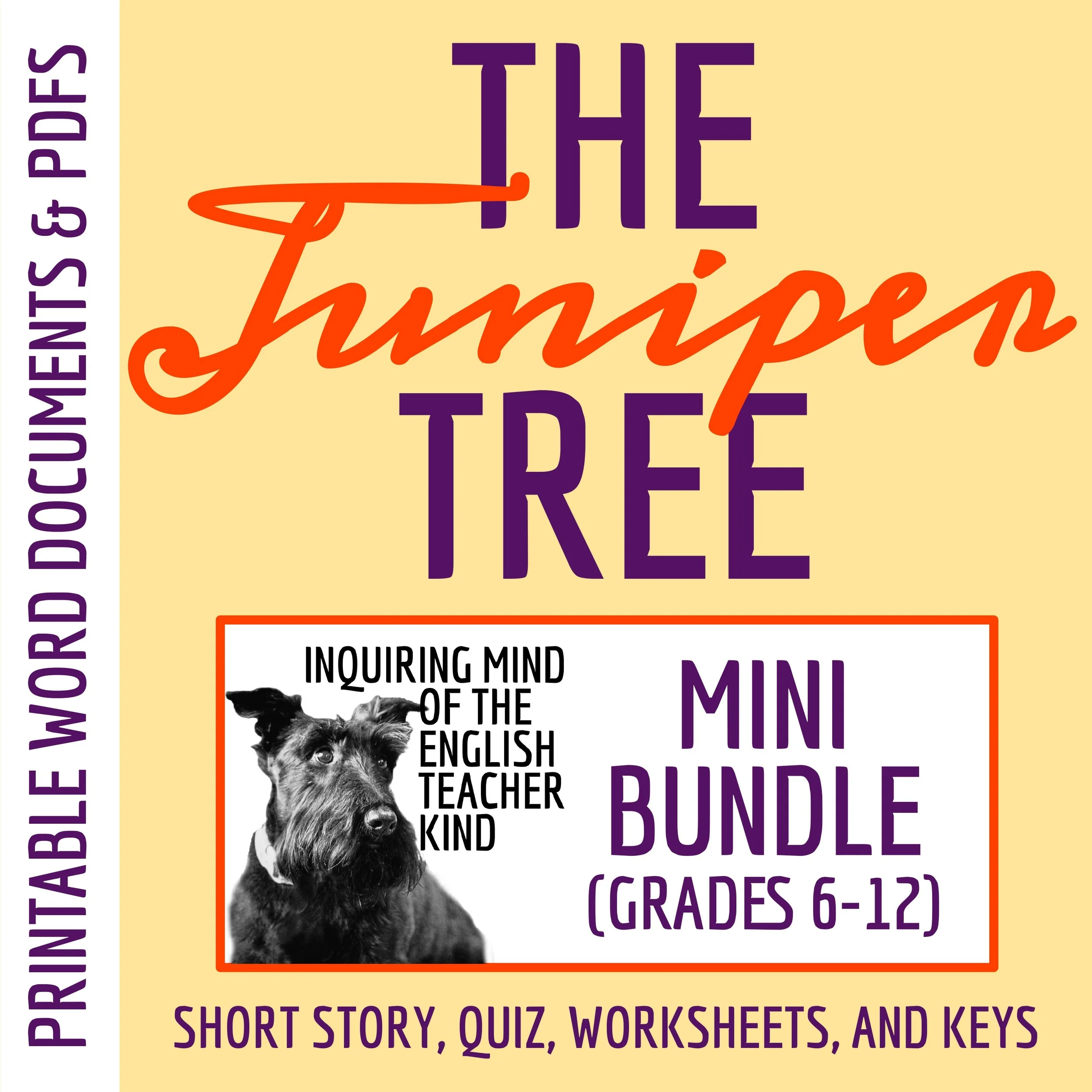 "The Juniper Tree" Quiz, Worksheets, and Vocabulary Games (Grimm's Fairy Tale)