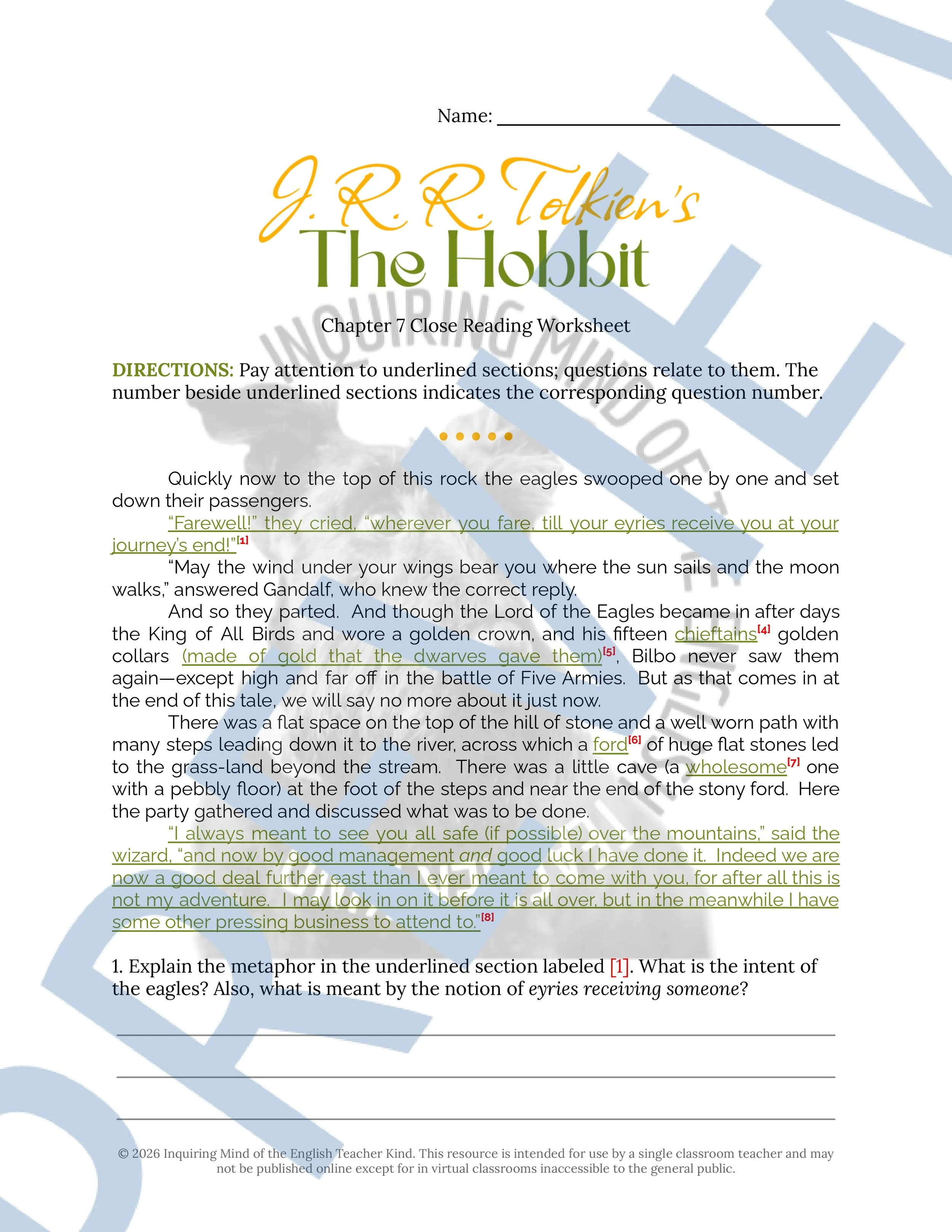 The Hobbit Chapter 7 Close Reading Analysis Worksheet (1).jpg