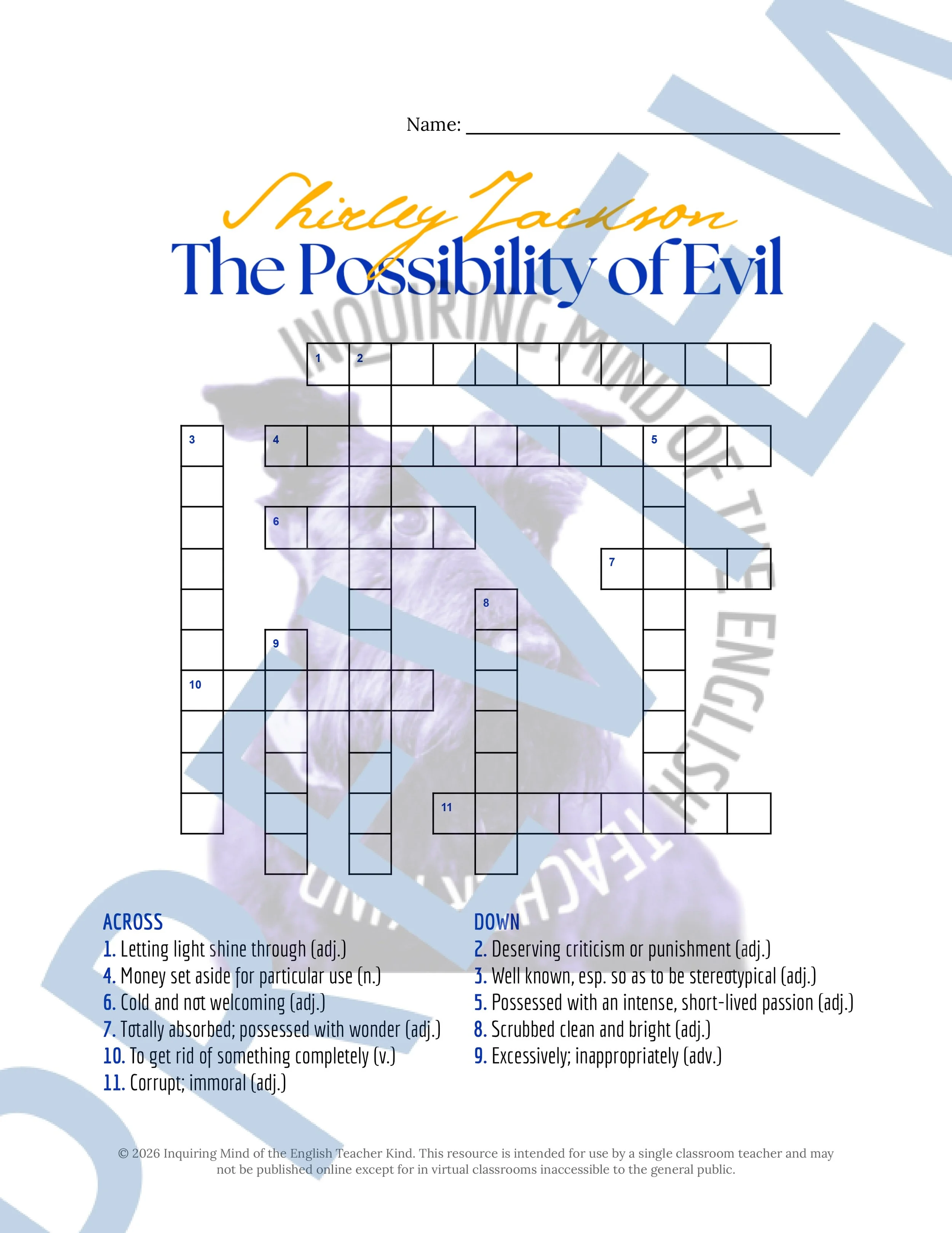 The Possibility of Evil by Shirley Jackson Vocabulary Activities (3).jpg