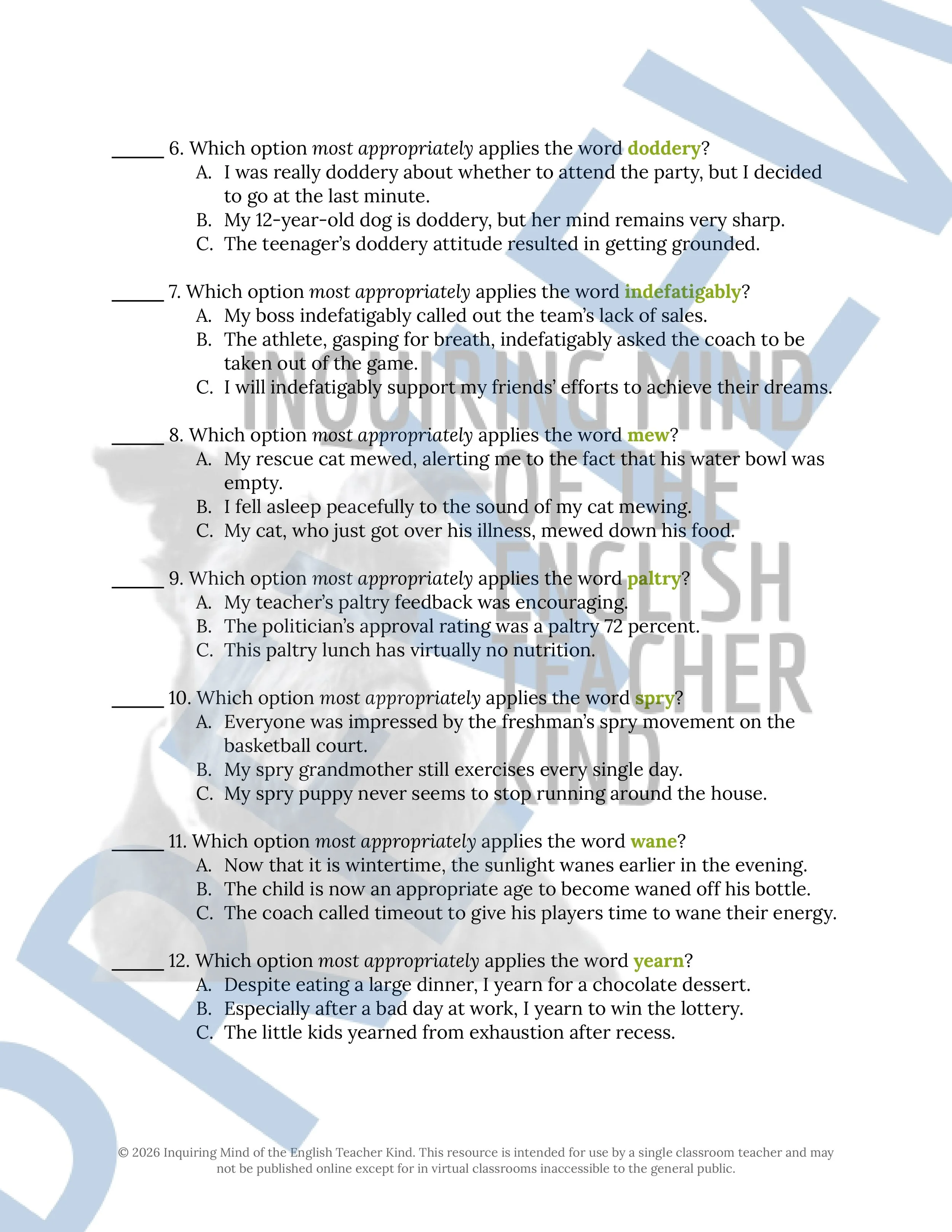 The Bremen Town Musicians Grimm's Fairy Tale Vocabulary Activities (2).jpg