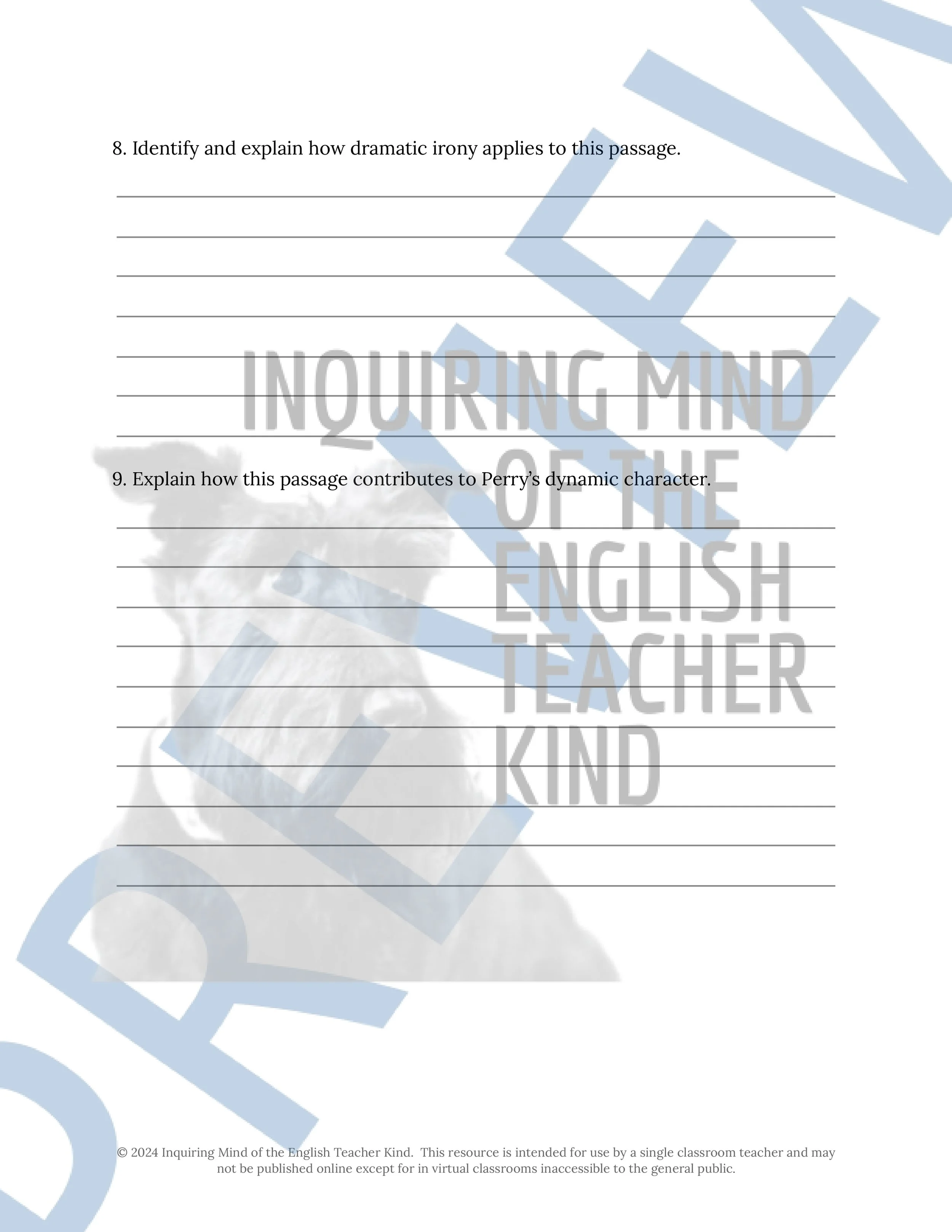 Fallen Angels by Walter Dean Myers Close Reading Analysis Worksheets Bundle for High School English Language Arts from Inquiring Mind of the English Teacher Kind