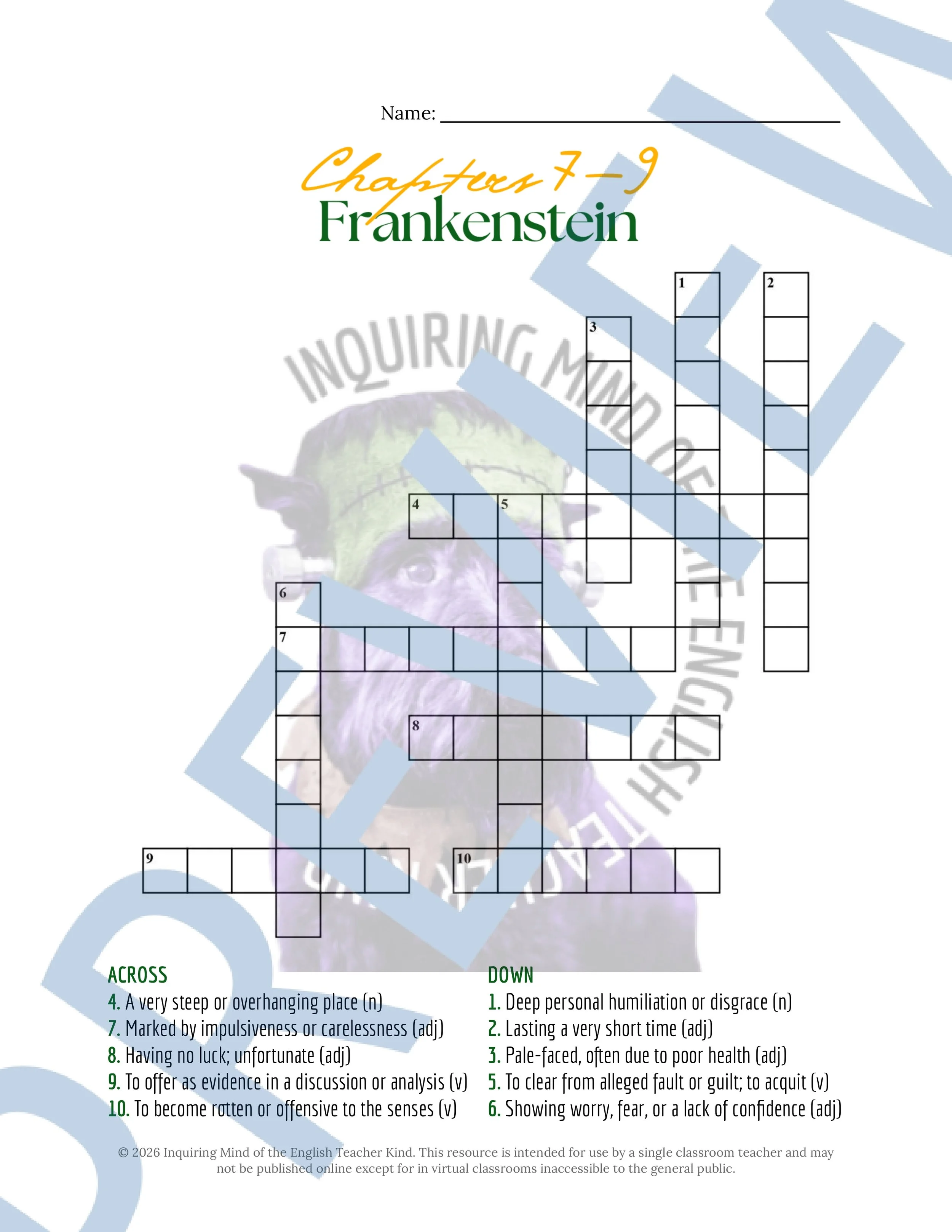 Frankenstein Chapters 7, 8, and 9 Vocabulary Activities (4).jpg