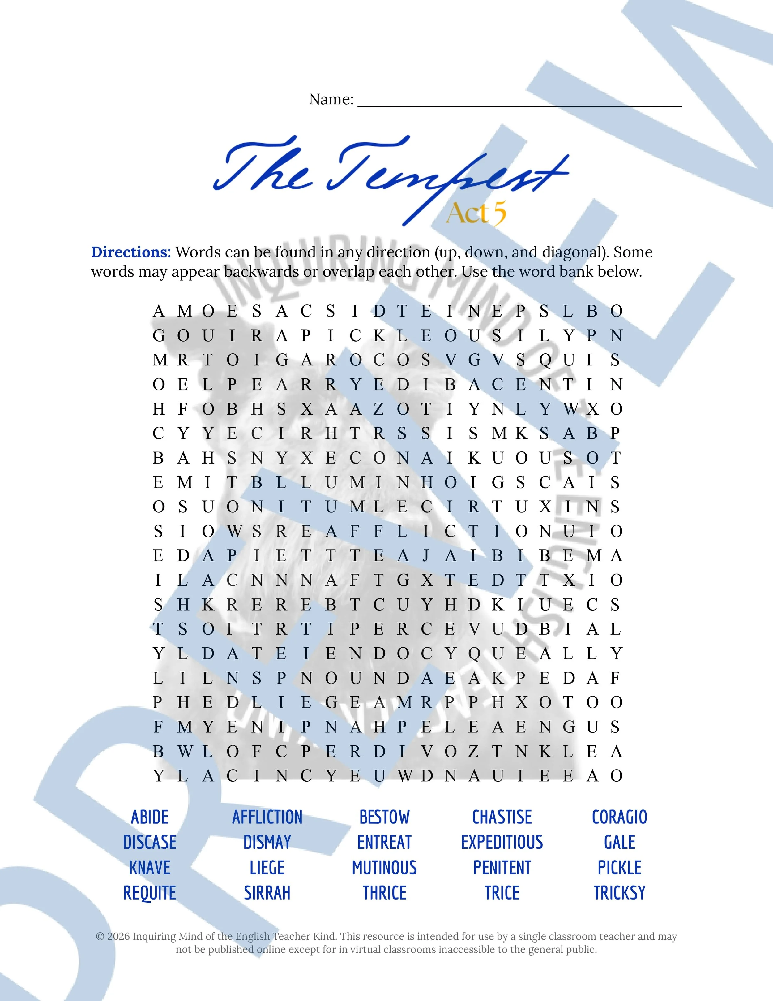Shakespeare's The Tempest Act 5 Vocabulary Activities (4).jpg