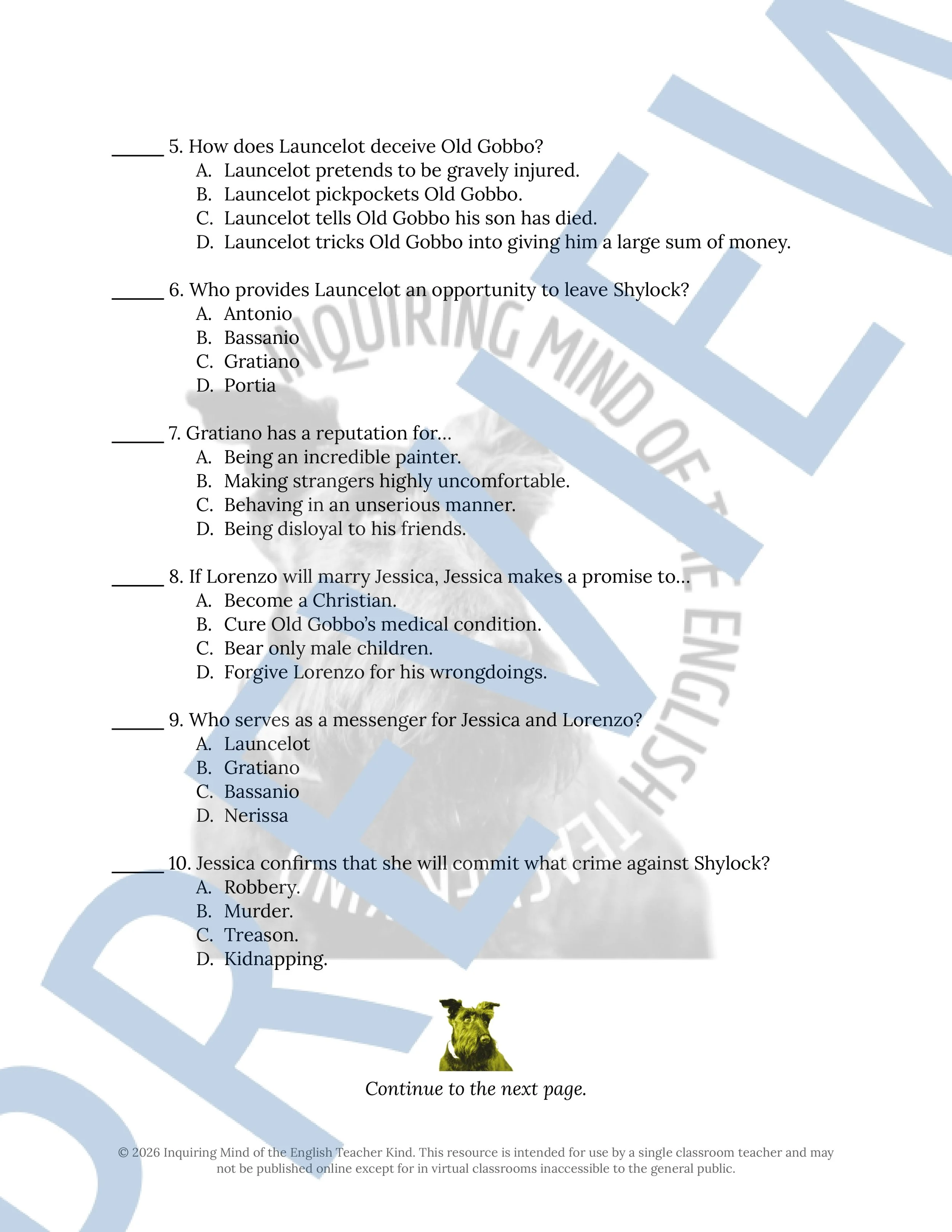 Merchant of Venice Act 2 Quiz and Answer Key (2).jpg