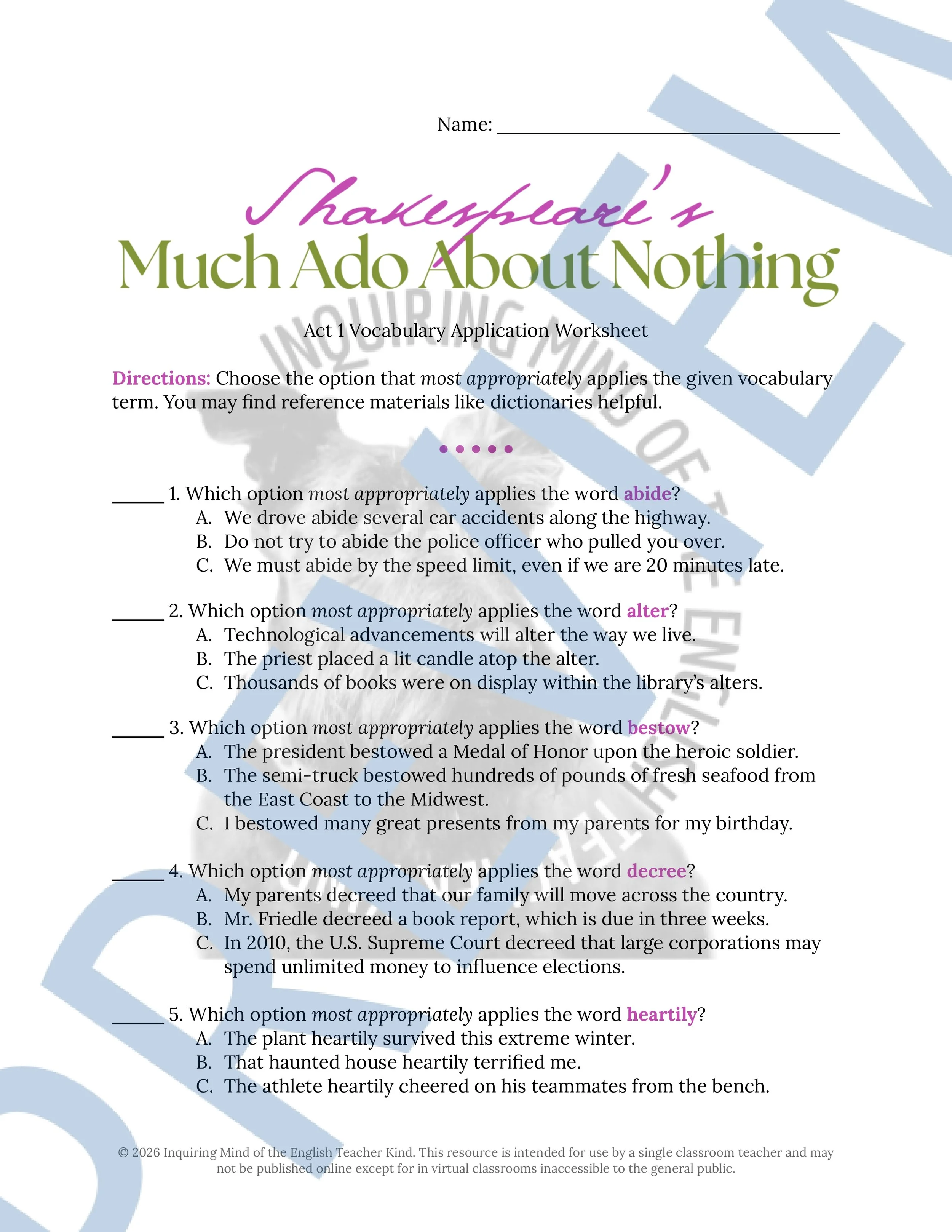 Much Ado About Nothing Act 1 Vocabulary Activities (1).jpg