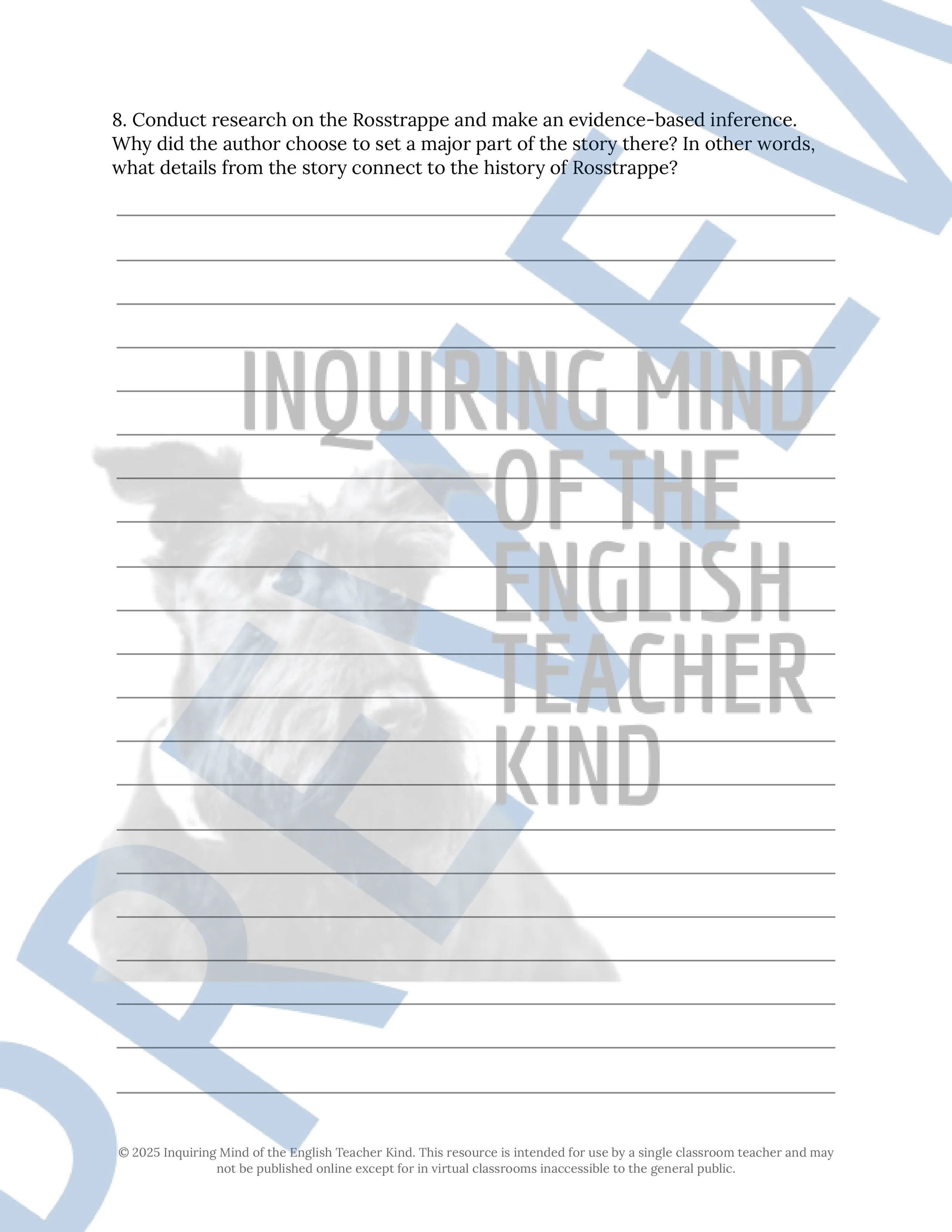 "The Nightmare Road" by Florence Crow Quiz, Analysis Activity, Vocabulary Games, and Halloween Short Story from Inquiring Mind of the English Teacher Kind
