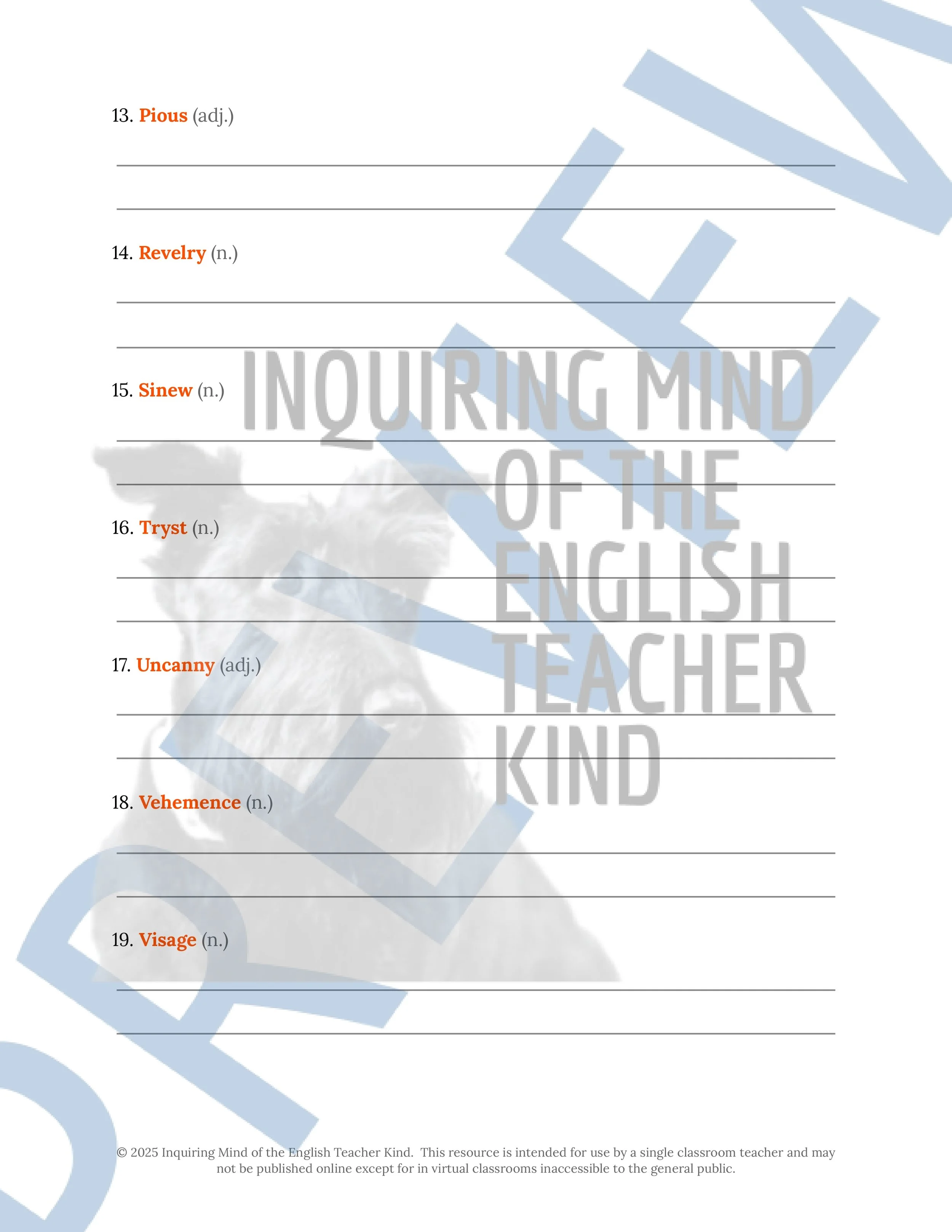 "The Nightmare Road" by Florence Crow Quiz, Analysis Activity, Vocabulary Games, and Halloween Short Story from Inquiring Mind of the English Teacher Kind