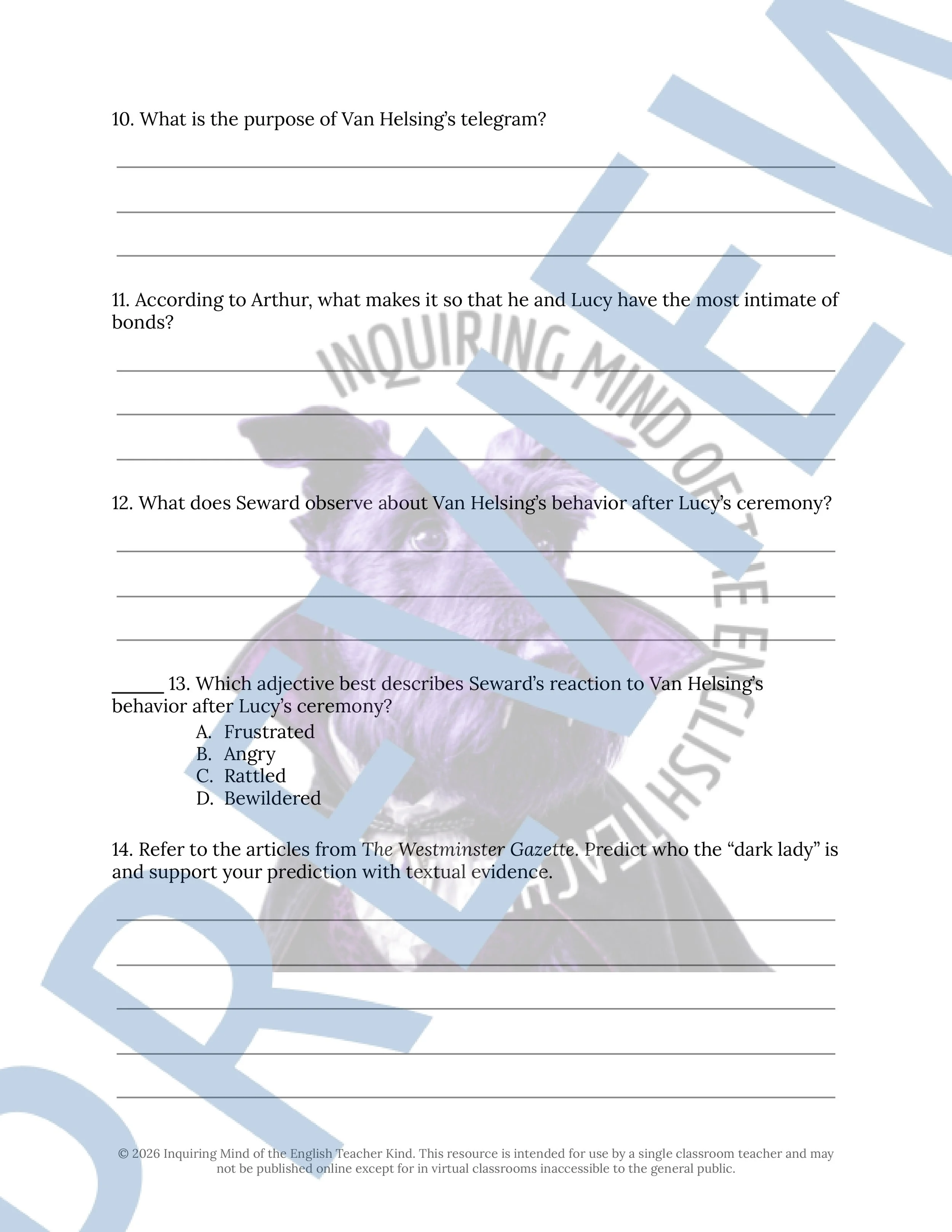 Dracula Chapter 13 Close Reading Analysis Worksheet and Answer Key for High School English Language Arts (3).jpg